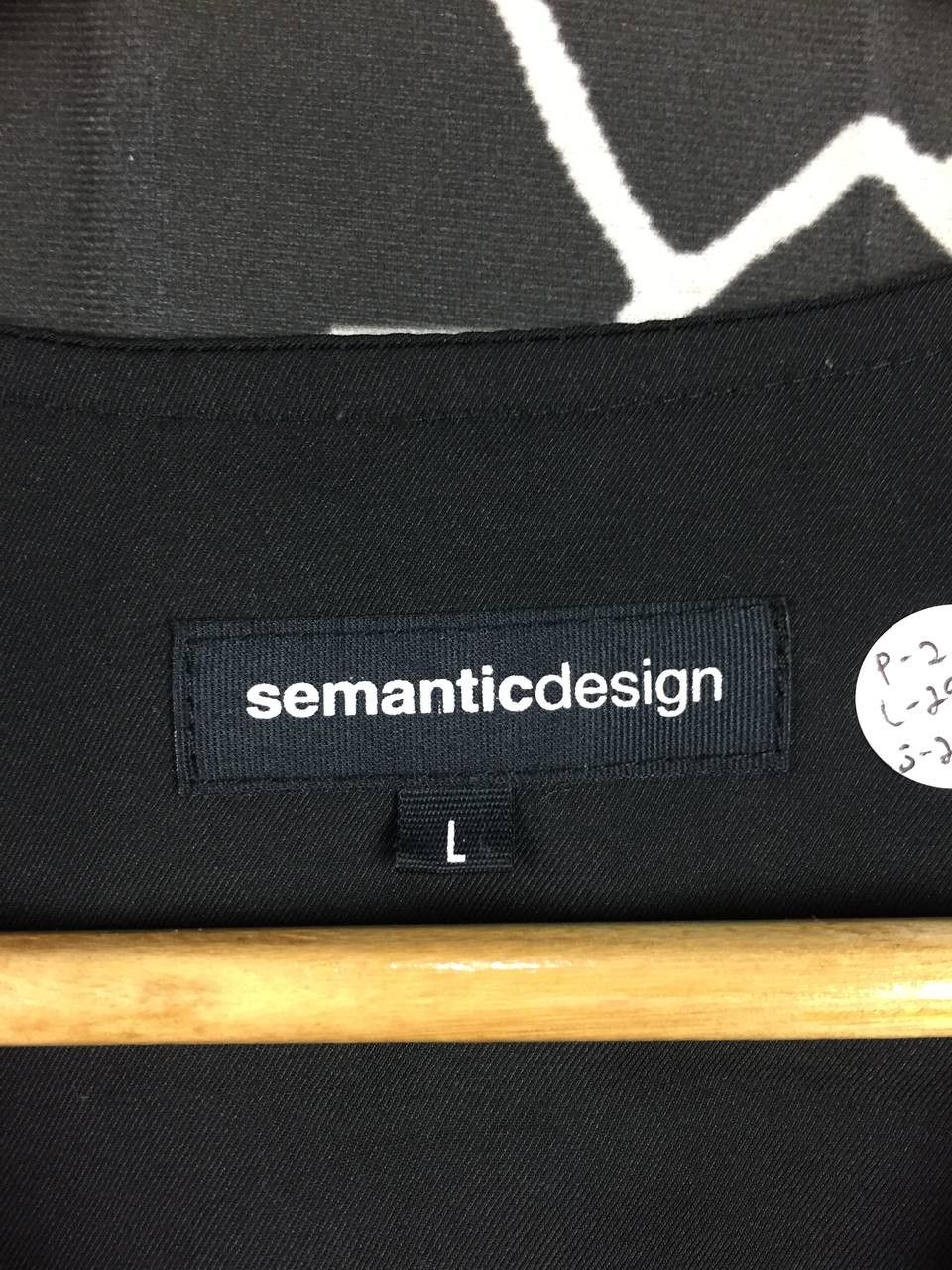 semanticdesign Semanticdesign Avant-Garde Black Collarless Button Shirt Size US L / EU 52-54 / 3 - 11 Thumbnail