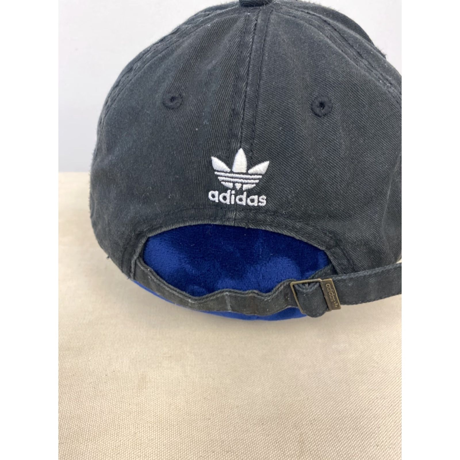 Adidas Adidas Men’s Originals Relaxed Strap Back Cap Hat Trefoil Black/White / 180 Size ONE SIZE - 3 Thumbnail