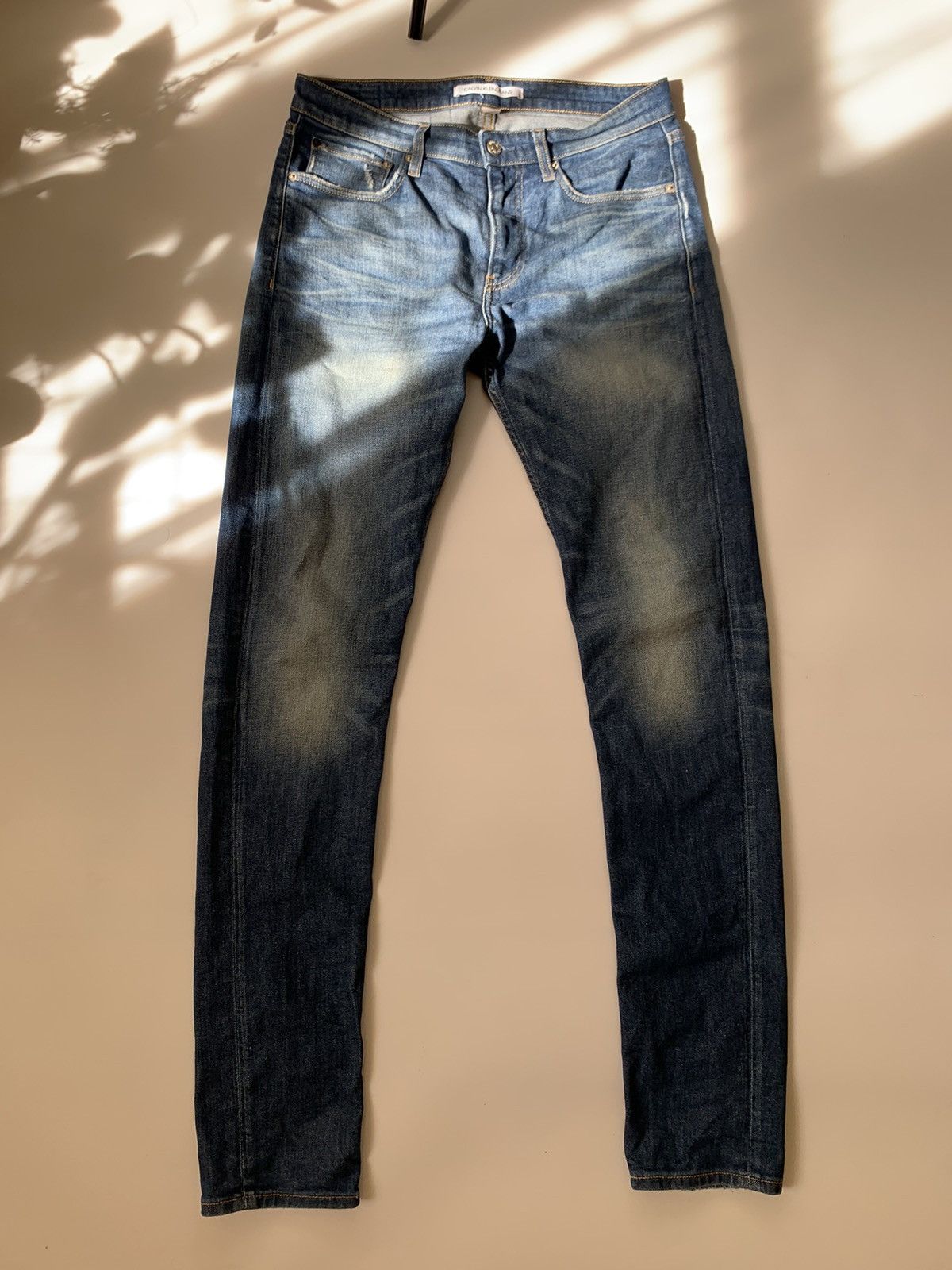 Calvin Klein Calvin Klein distressed BIG LOGO Jeans Size US 34 / EU 50 - 8 Thumbnail