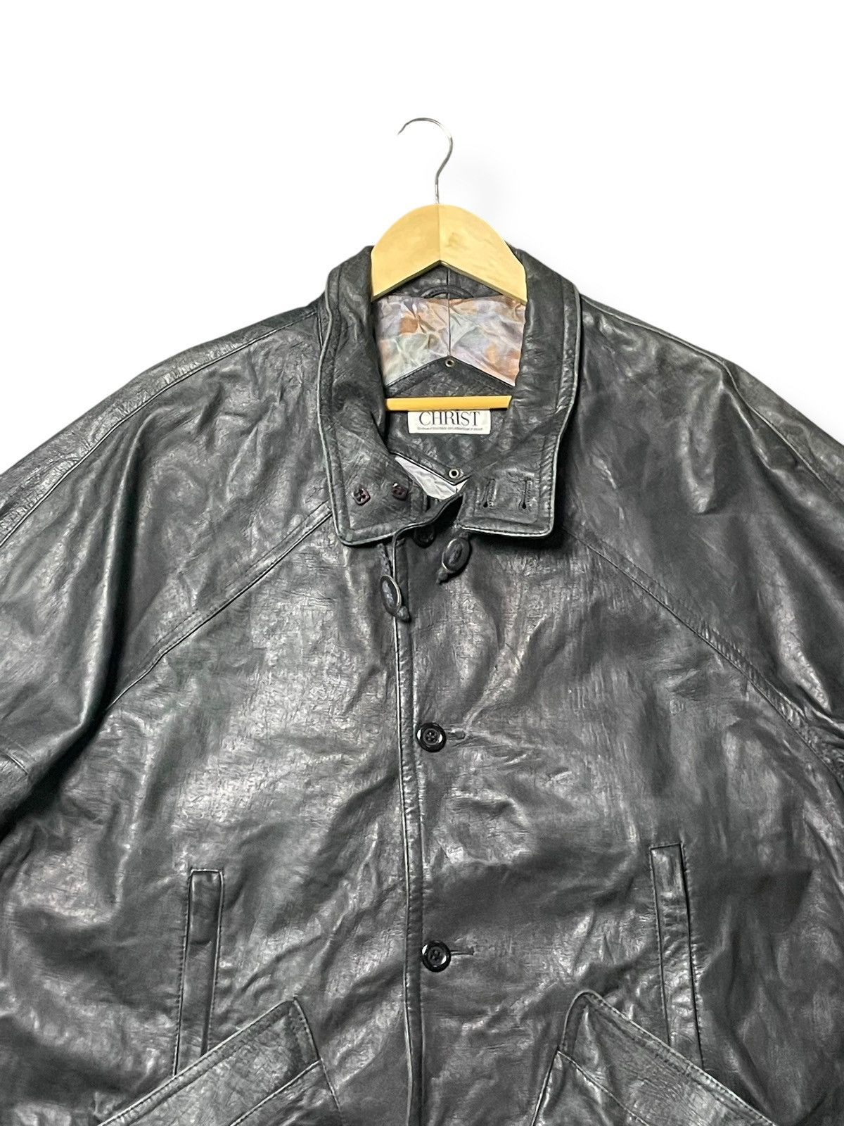 Vintage Vintage 1954’s Christ Leather Jacket (46) Size US XL / EU 56 / 4 - 4 Thumbnail