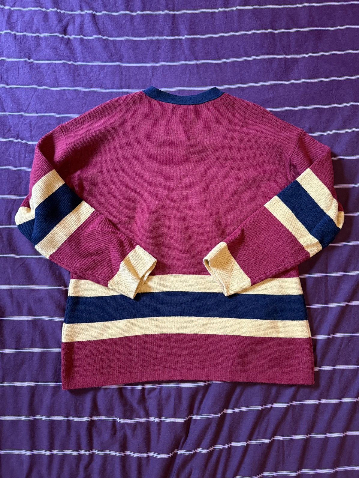 Aime Leon Dore Aimé Leon Dore FW22 Knit Hockey Jersey Merlot Red Small Size US S / EU 44-46 / 1 - 2 Thumbnail