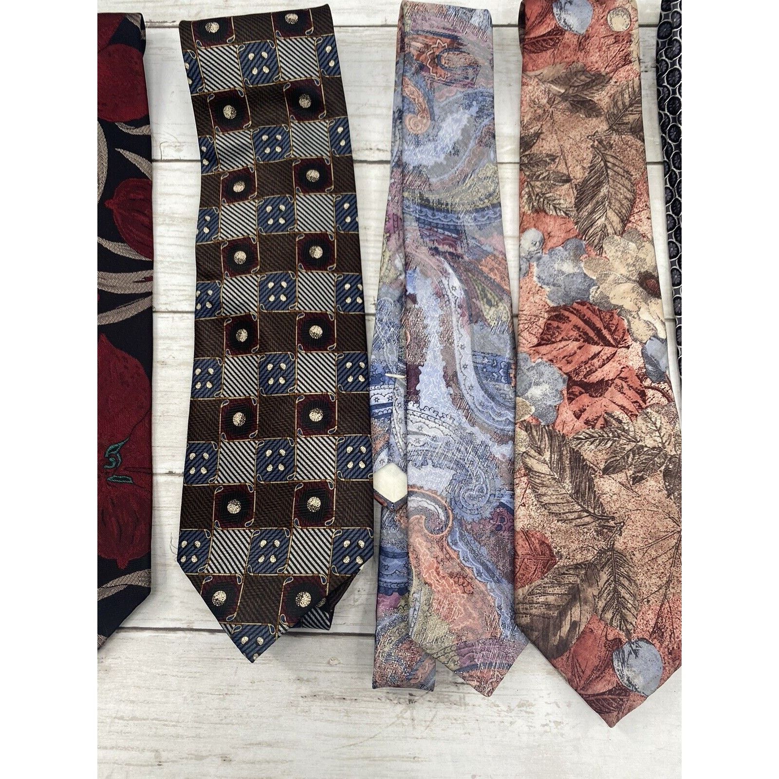 Other Lot of 7 Neck Ties Assorted Lot Allyn St George, Sky Bend, Size ONE SIZE - 5 Thumbnail