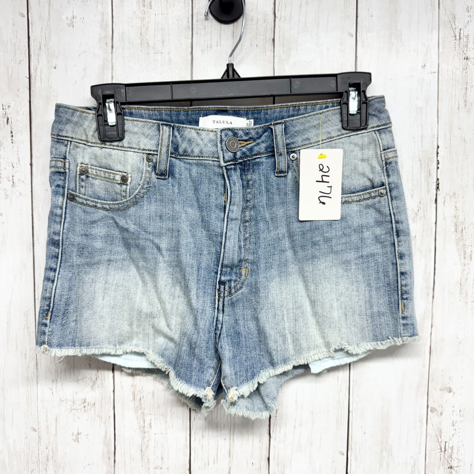 Other Talula Shorts Size 26 Light Wash Blue Denim High Rise Midi Size 26" / US 2 / IT 38 - 1 Thumbnail