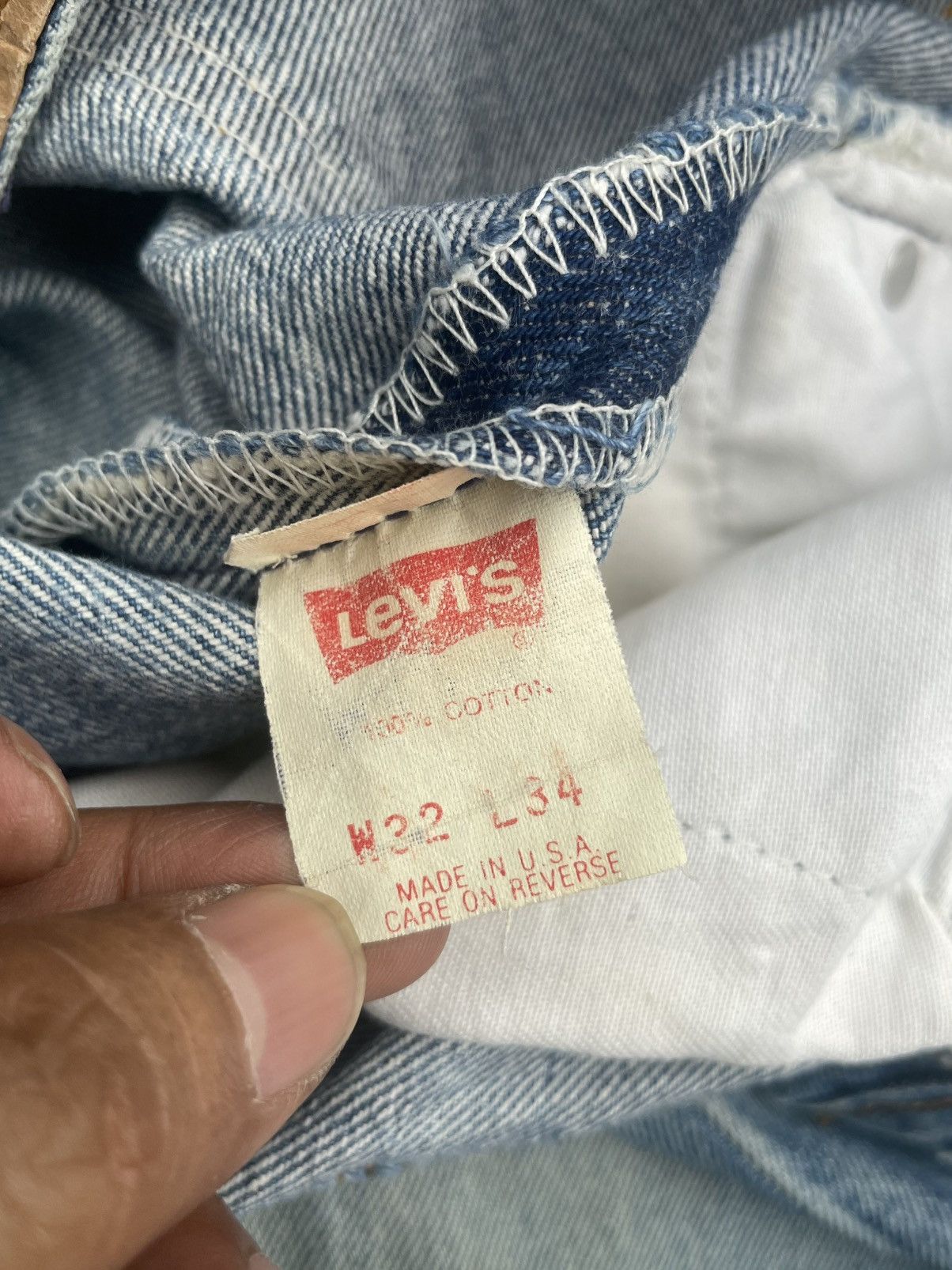 Levi's × Vintage Vintage 1989 Levis 501 XX Distresed Size US 31 - 19 Thumbnail