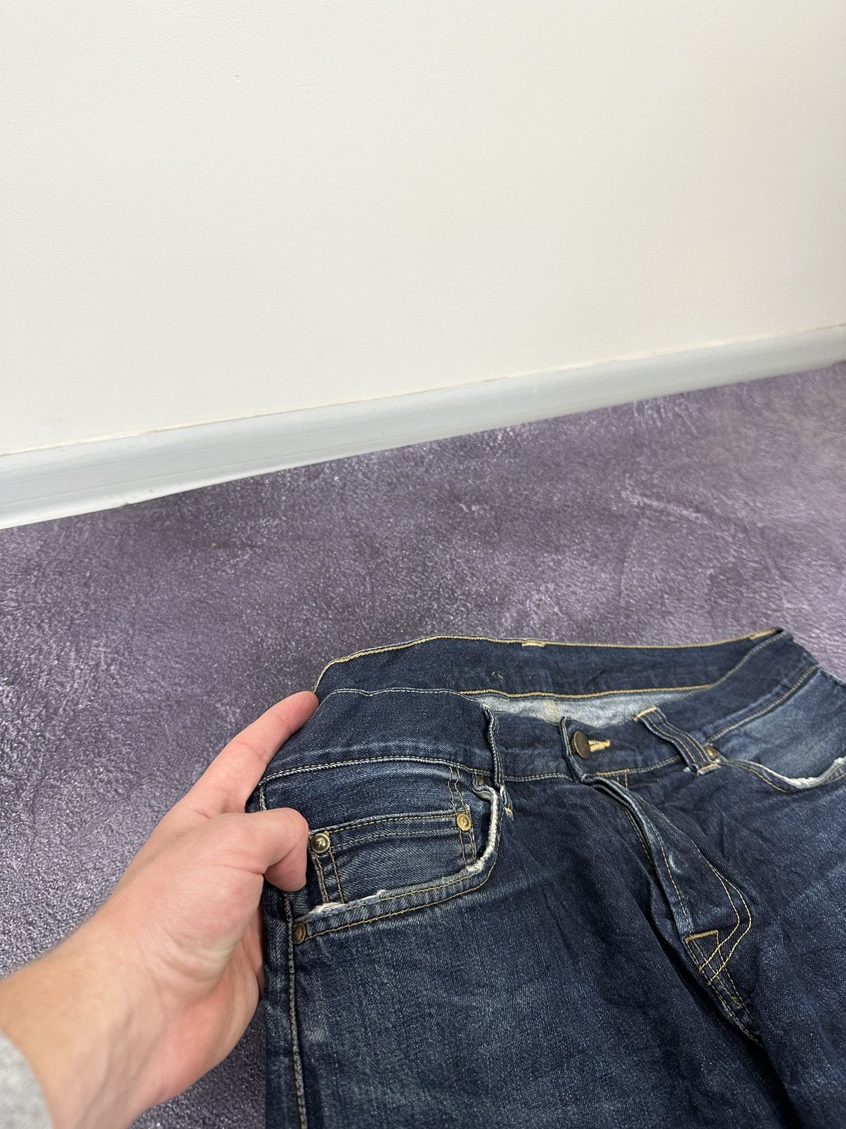 Carhartt Vintage Carhartt Distressed USA Japanese Denim Baggy Jeans Size US 34 / EU 50 - 14 Thumbnail