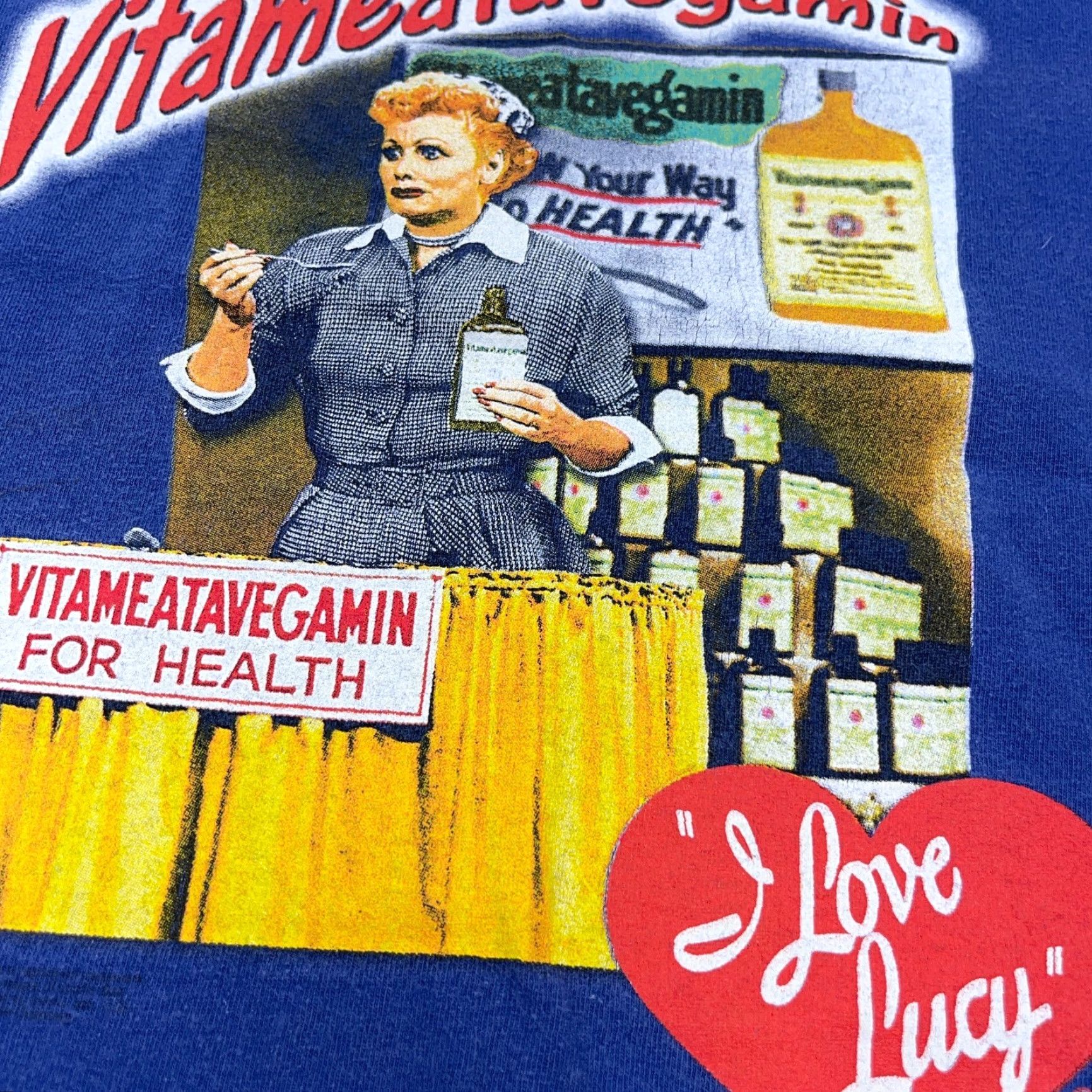 Vintage Vintage I Love Lucy Shirt Men Large Blue Tee Y2K TV Show Promo Adult Retro Size US L / EU 52-54 / 3 - 6 Thumbnail