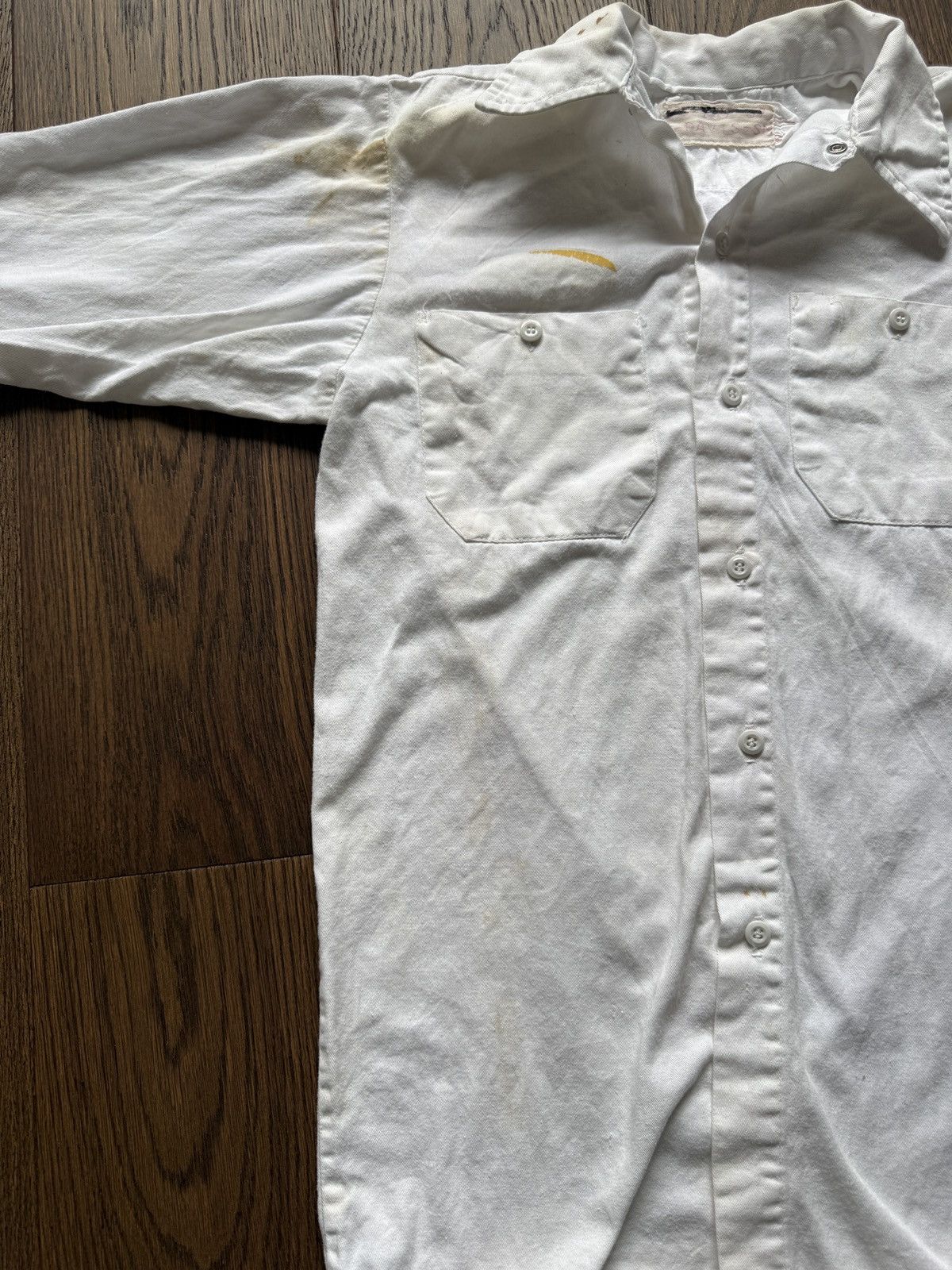 Vintage Vintage 60s Button Up Cotton Work Shirt Size US M / EU 48-50 / 2 - 5 Thumbnail