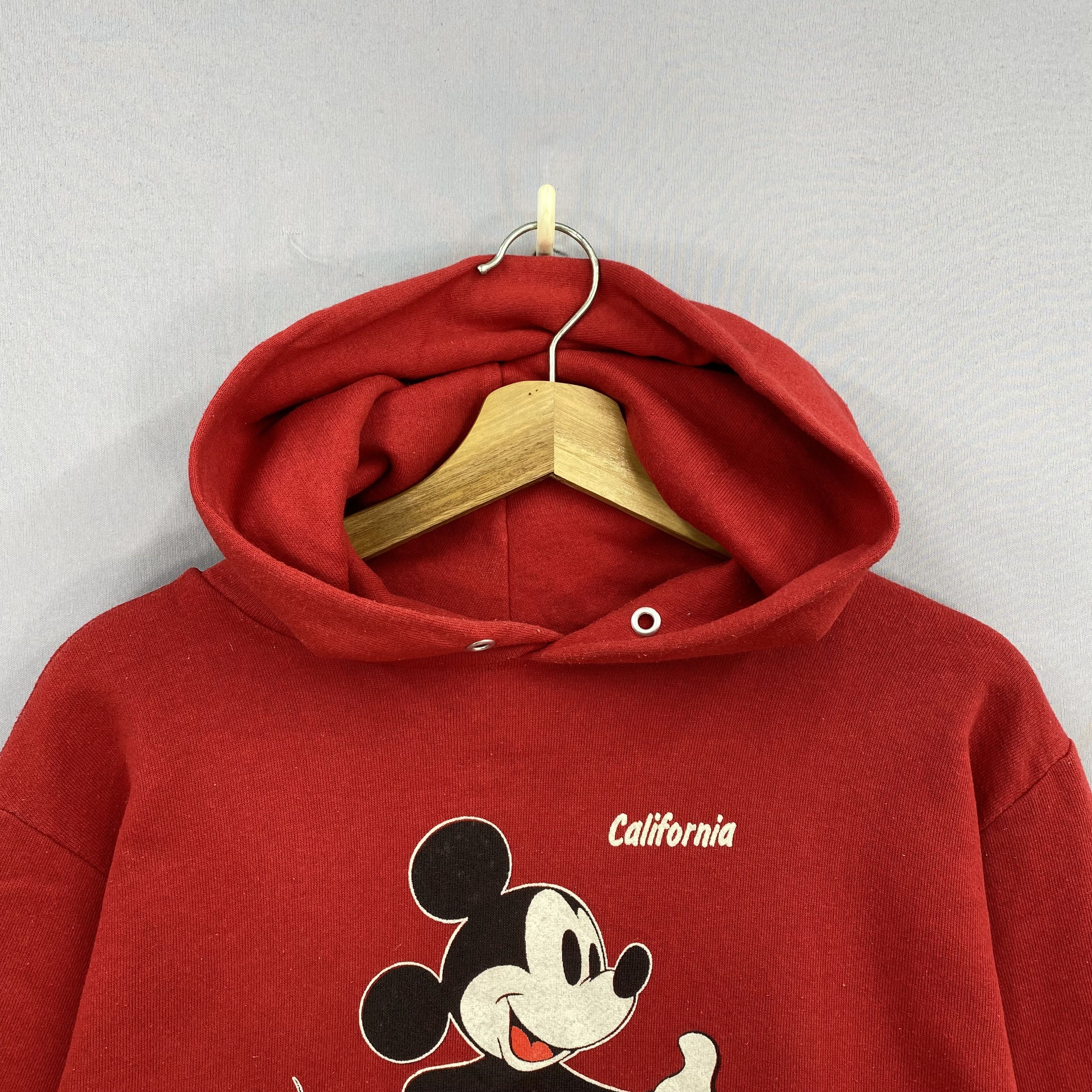 Disney Vintage 90s Disney Mickey Mouse Hoodie Red Pullover Sweater Size US S / EU 44-46 / 1 - 4 Thumbnail