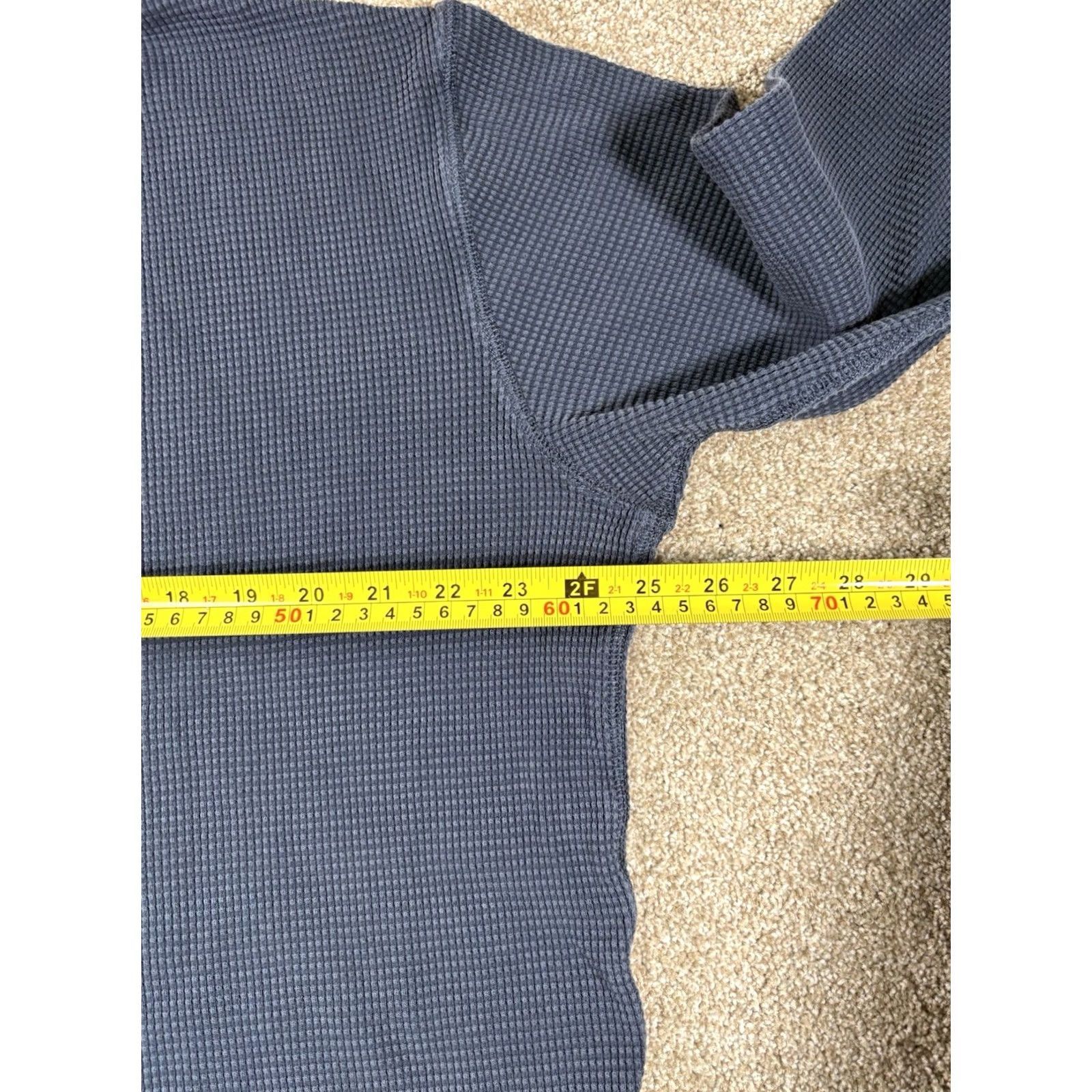 Eddie Bauer VINTAGE Eddie Bauer Mens Shirt Waffle Knit Long Sleeve Navy Blue XL Regular 90s Outdoor Thermal Mens Size US XL / EU 56 / 4 - 7 Thumbnail
