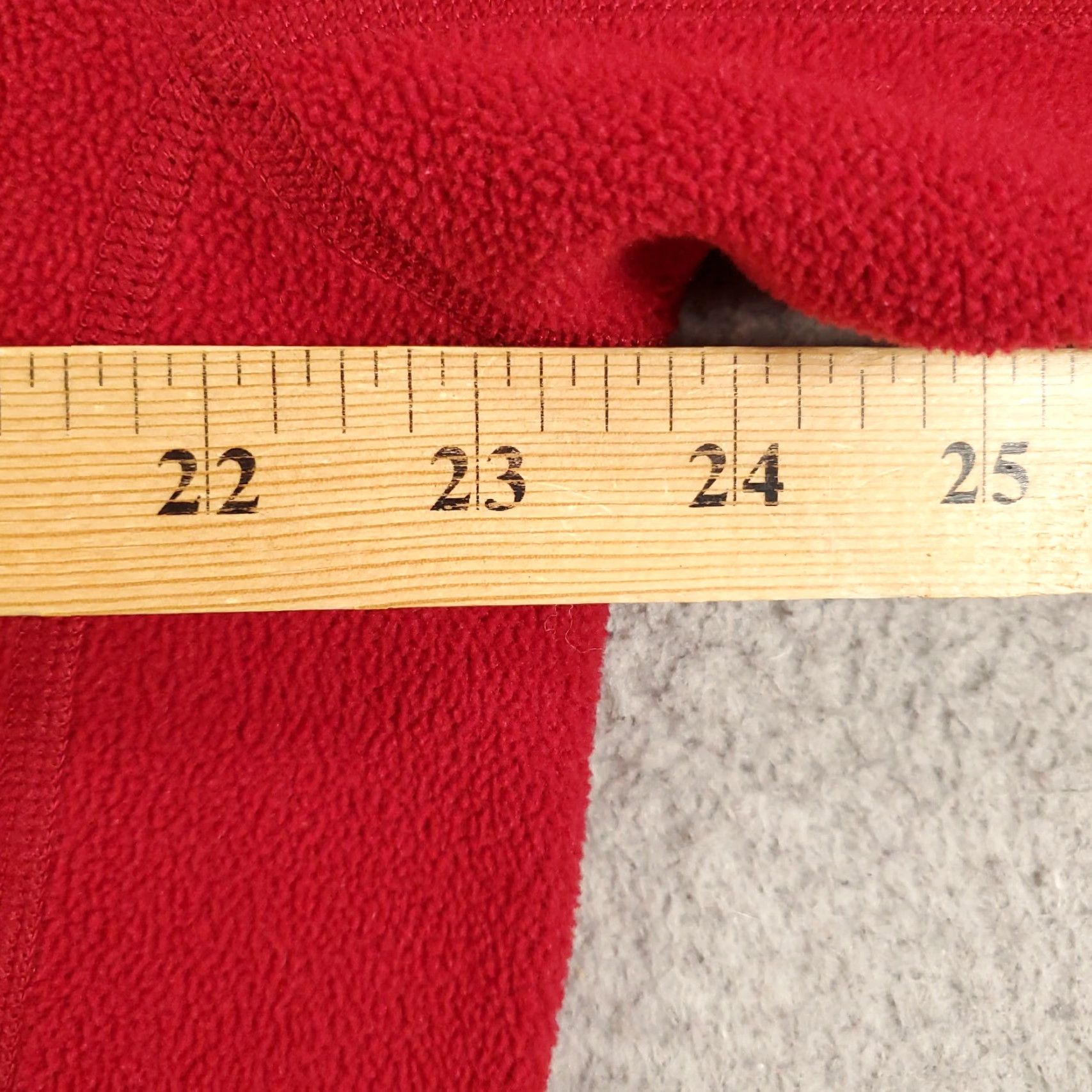 The North Face The North Face Fleece Sweater Mens Large Red 1/4 Zip Pullover Sweatshirt Jacket Size US L / EU 52-54 / 3 - 6 Thumbnail