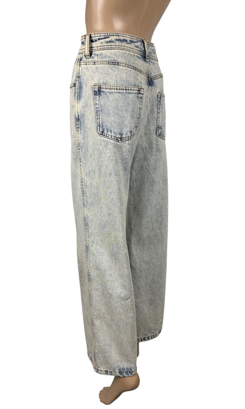 Sezane Sezane Denim Wide Leg Jeans Cotton size 36 Size 26" / US 2 / IT 38 - 4 Thumbnail