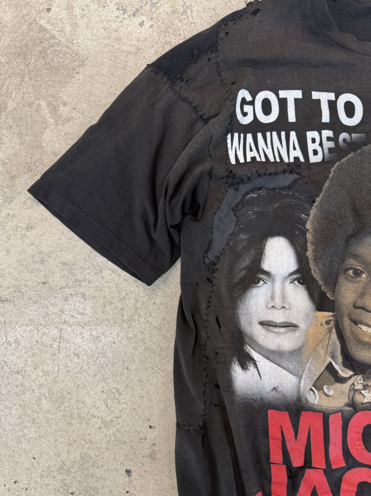Vintage Vintage Repaired Michal Jackson Tee Size US L / EU 52-54 / 3 - 3 Thumbnail