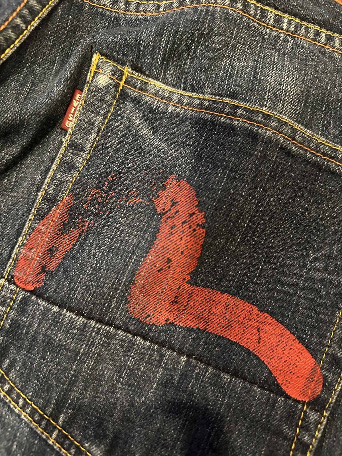 Evisu Vintage Evisu Blue Jeans Denim 33x27 Size US 33 - 3 Thumbnail