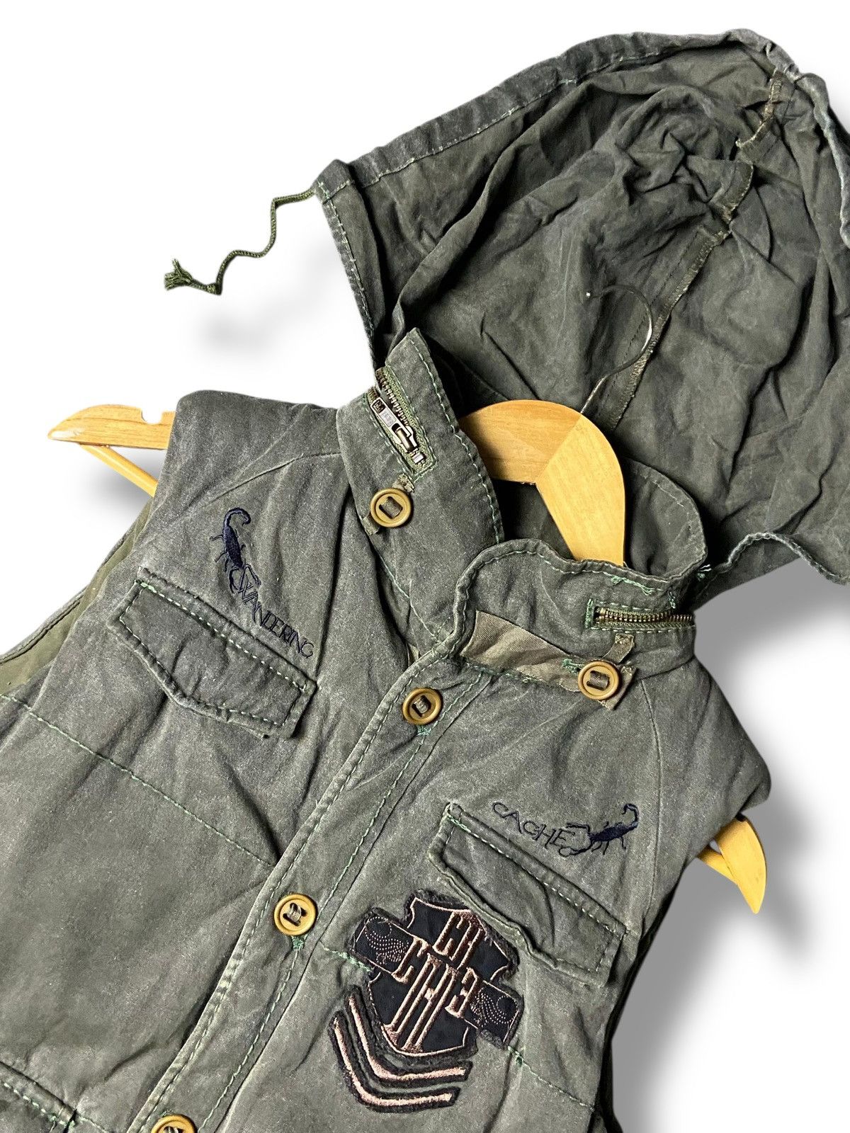 Japanese Brand Cache Wandering Tactical Hooded Vest (140) Size US XXS / EU 40 - 5 Thumbnail