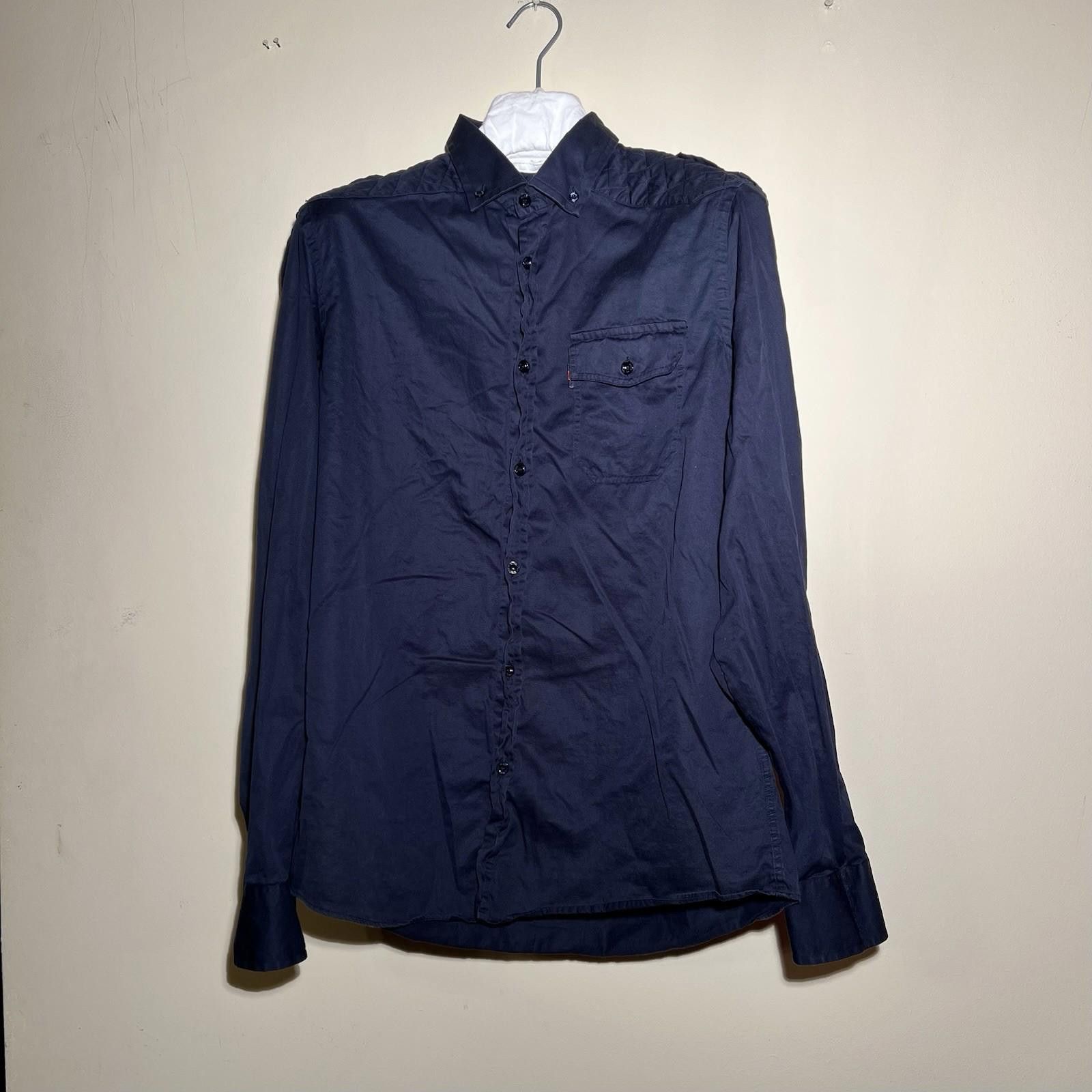 Gucci Pre-Owned Gucci Button Up Long Sleeve Shirt Cotton 41/16 Size US M / EU 48-50 / 2 - 1 Thumbnail