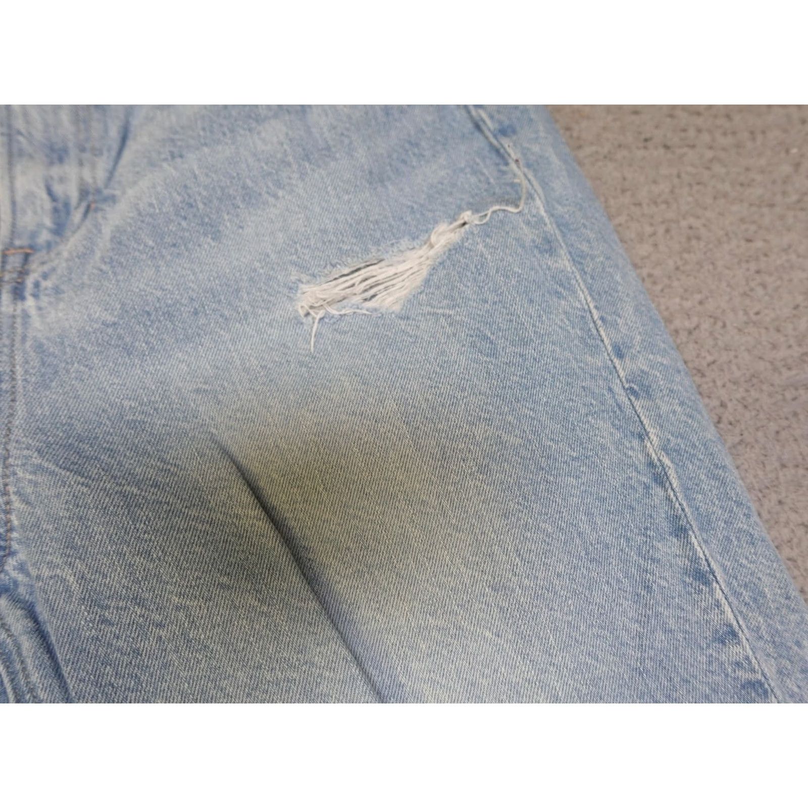 American Eagle Outfitters VINTAGE American Eagle Jeans Womens 8 Blue Highest Rise 90s Boyfriend Distressed Denim Size 30" / US 8 / IT 44 - 2 Thumbnail