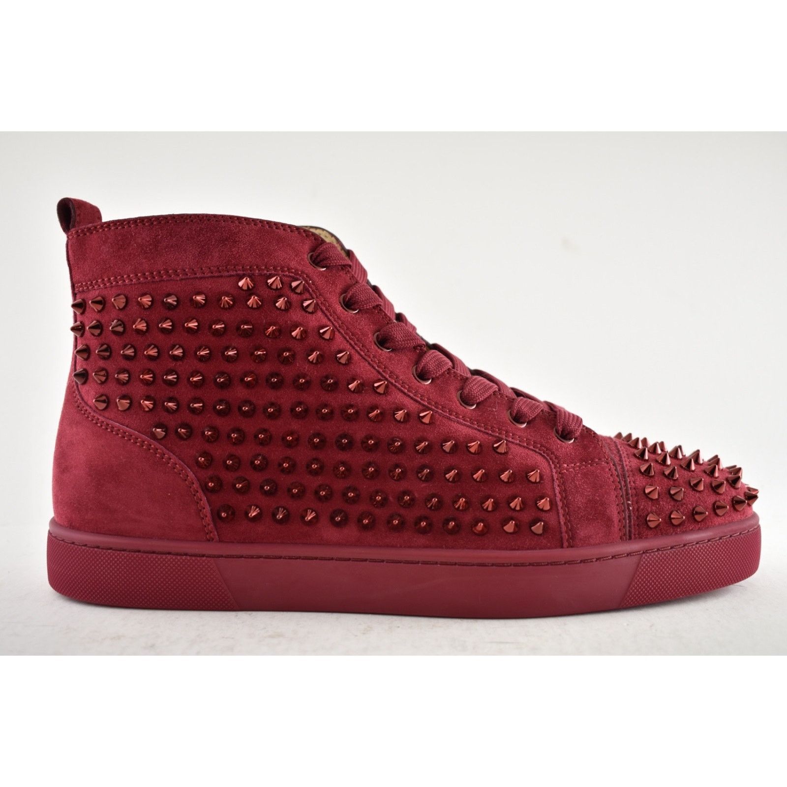 Christian Louboutin Christian Louboutin Men Louis Flat Spike Sanguine Red High Size US 10.5 / EU 43-44 - 2 Thumbnail