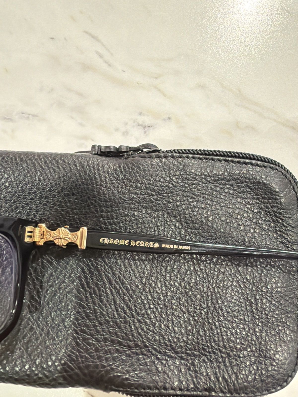 Chrome Hearts Chrome Hearts Cox Ucker Black/Gold Glasses Size ONE SIZE - 4 Thumbnail