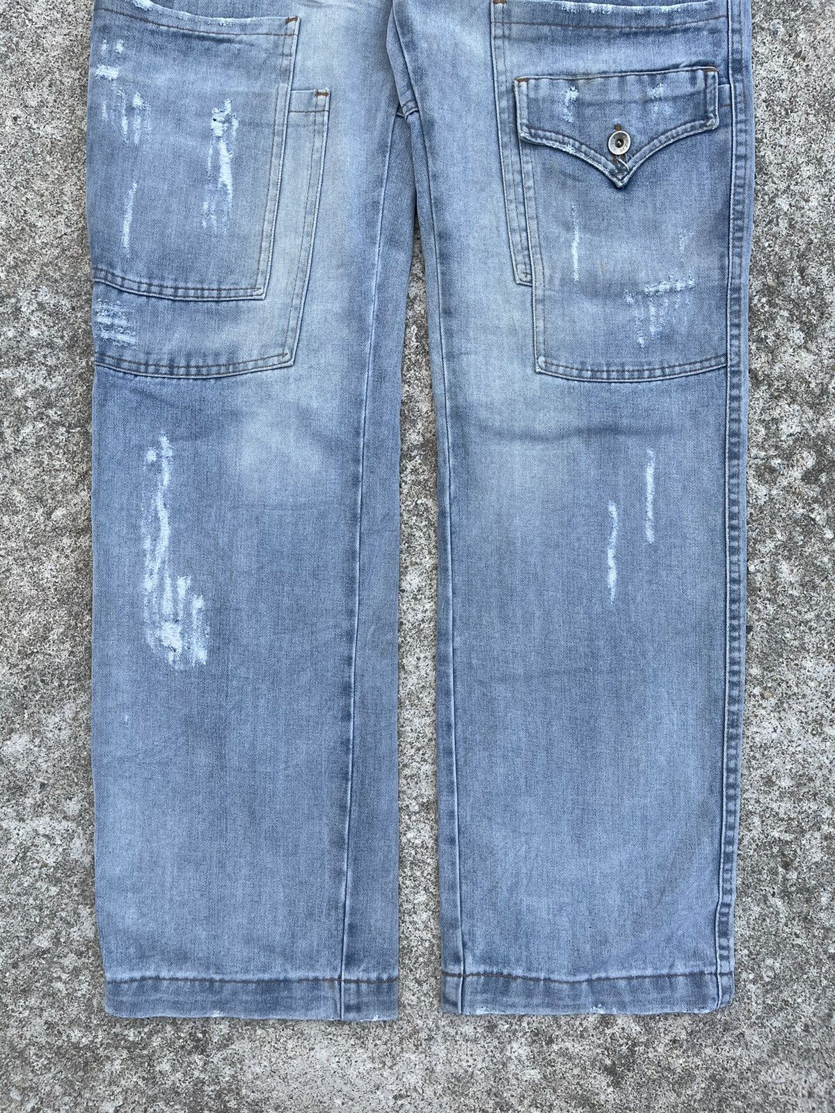Designer × Jean 🔥 R119 Rusty Distressed Denim Streetwear W33 🔥 Size US 33 - 4 Thumbnail