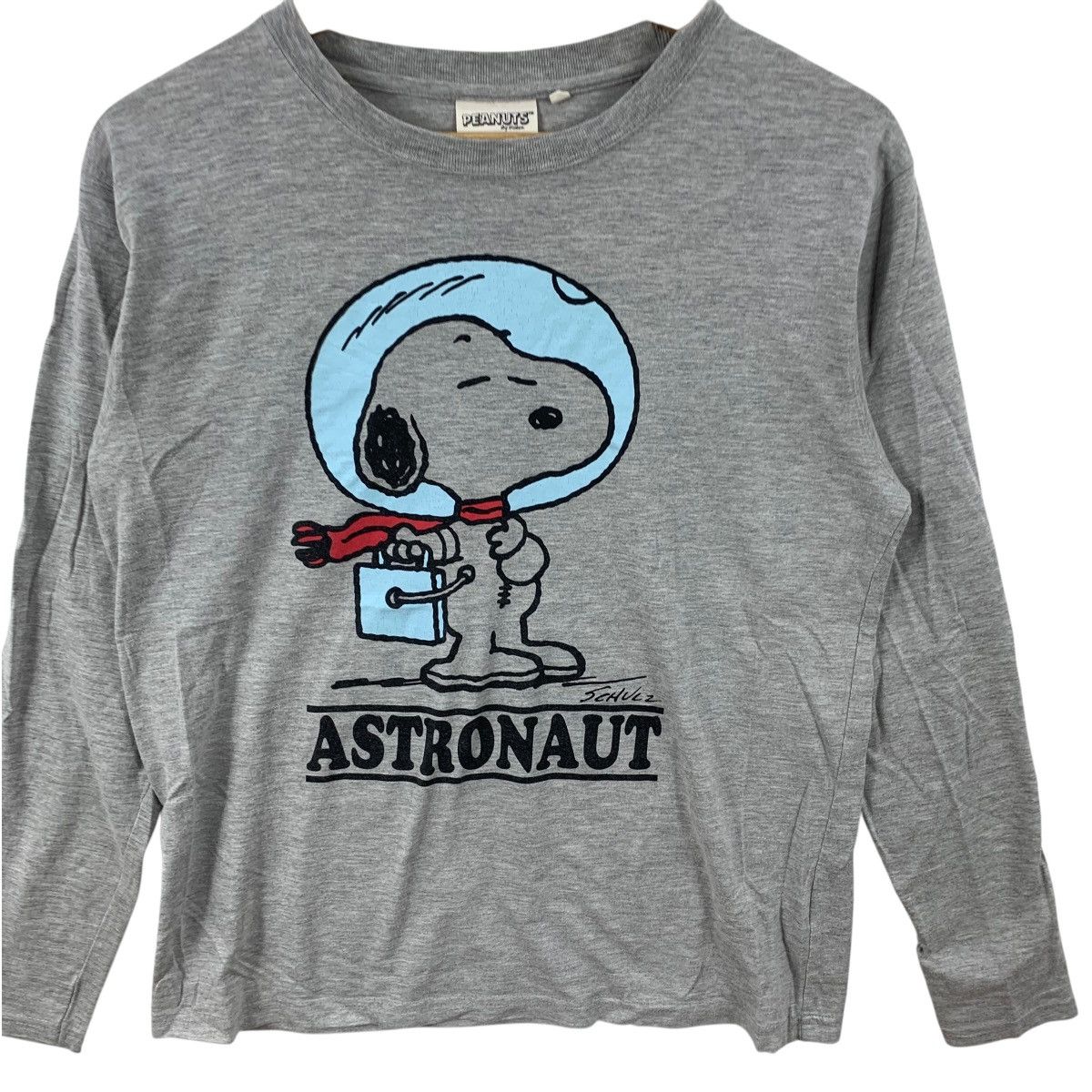 Peanuts PEANUTS SNOOPY ASTRONAUT Schulz Comic Tee Shirt Top Strip Size US L / EU 52-54 / 3 - 6 Thumbnail