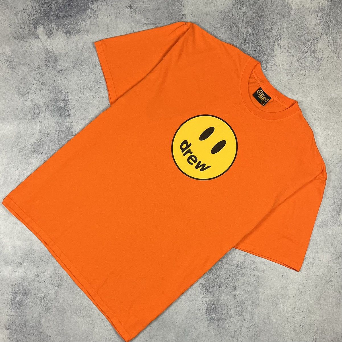 Drew House mascot big logo orange tee