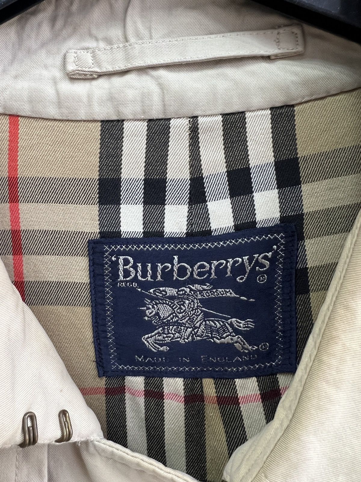 Burberry × Vintage Vintage Burberry Nova Check Trench coat Size US M / EU 48-50 / 2 - 9 Thumbnail