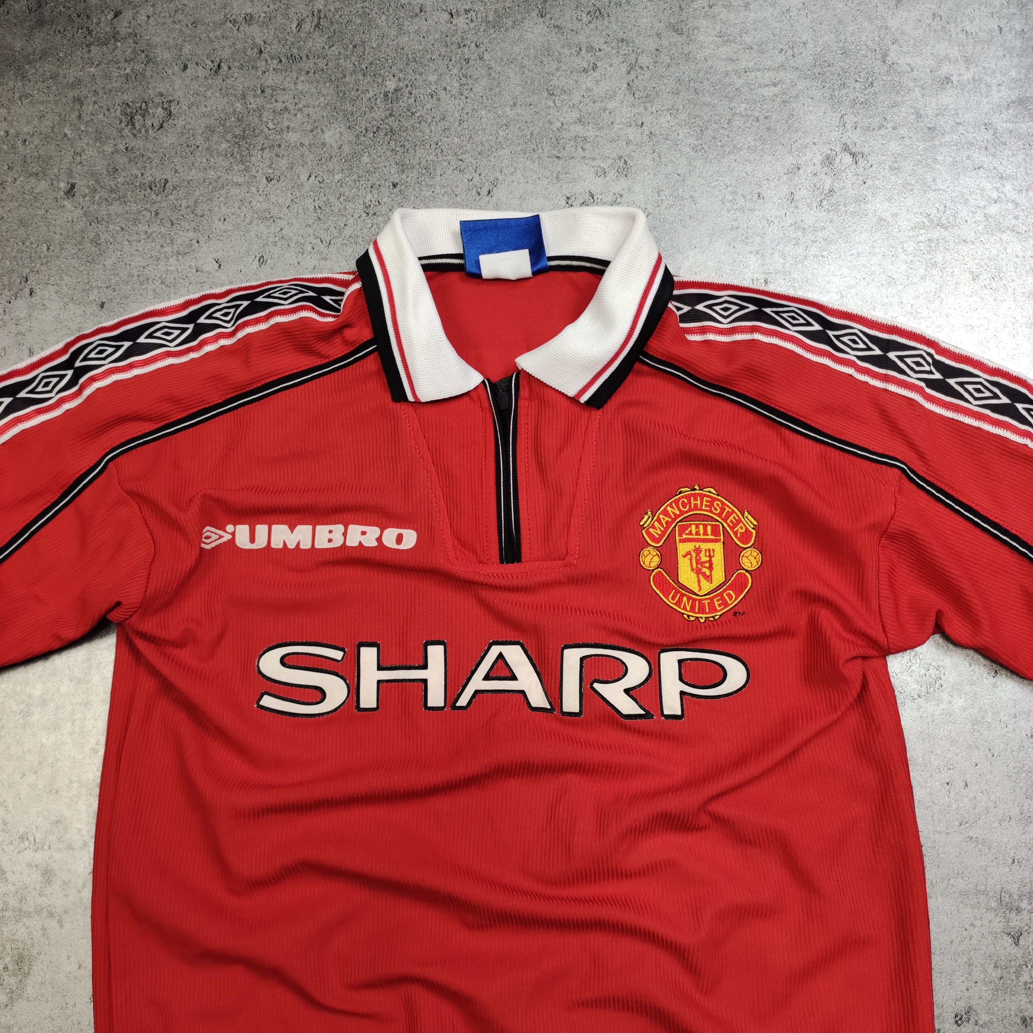 Vintage RARE 1998 Vintage #7 Beckham Manchester United Jersey Size US XXS / EU 40 - 4 Thumbnail