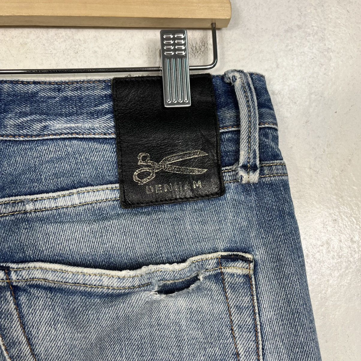 DENHAM Vintage Denham Japan Utility Distressed Denim Jeans Size US 30 / EU 46 - 8 Thumbnail