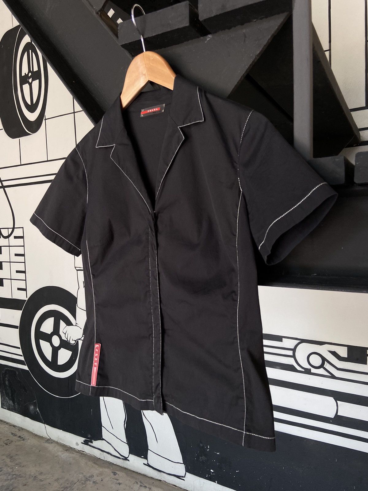 Prada Prada Sport black shirt Size S / US 4 / IT 40 - 3 Thumbnail