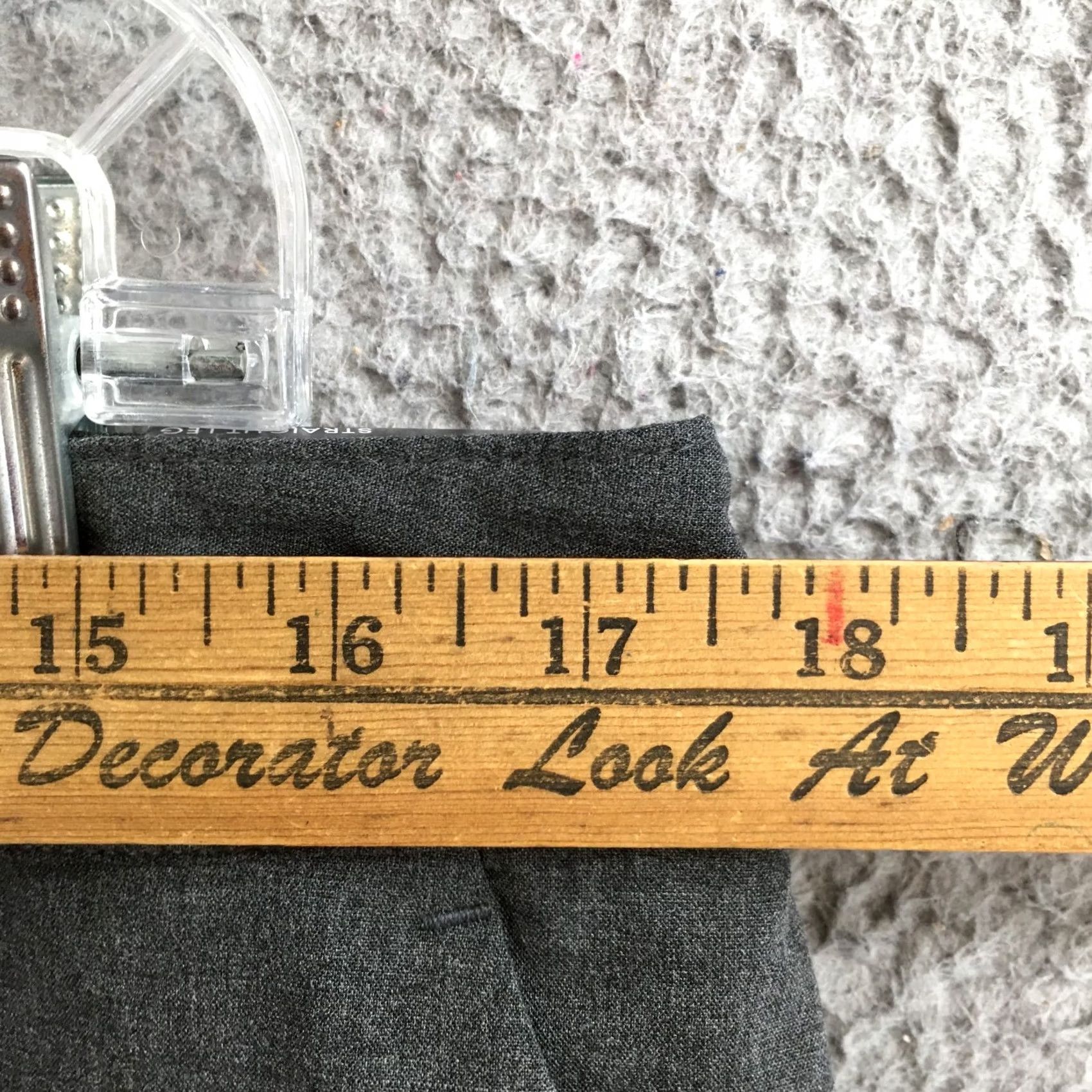 Worthington Worthington Dress Pants Womens 14 Straight Leg High Rise Casual Heather Gray NEW Size 36" / US 14 / IT 50 - 6 Thumbnail