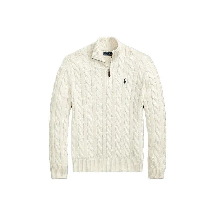 Polo Ralph Lauren Polo Ralph Lauren Half-Zip Stand Collar Knit Sweater Size US M / EU 48-50 / 2 - 1 Thumbnail