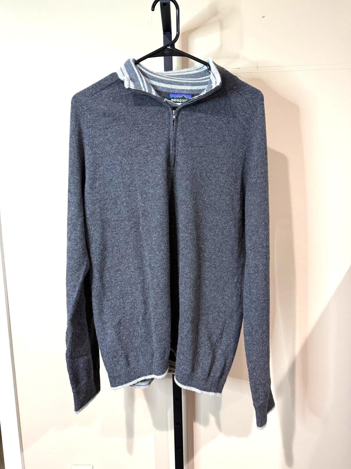 Patagonia Patagonia Sweater Cashmere 1/4 Zip Sweater Charcoal Grey M Size US M / EU 48-50 / 2 - 1 Thumbnail