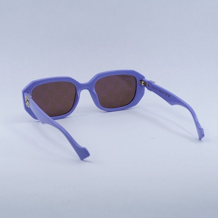Gucci GG1535S 004 Sunglasses Lilac Rectangle Frame display picture 1