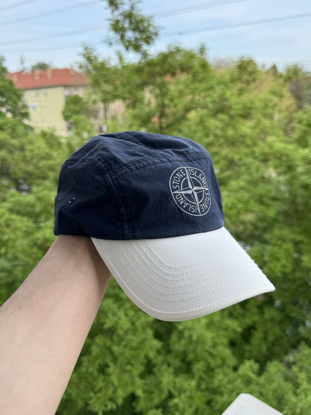 Stone Island stone island nylon cap 5 panel reflective logo Size ONE SIZE - 1 Thumbnail