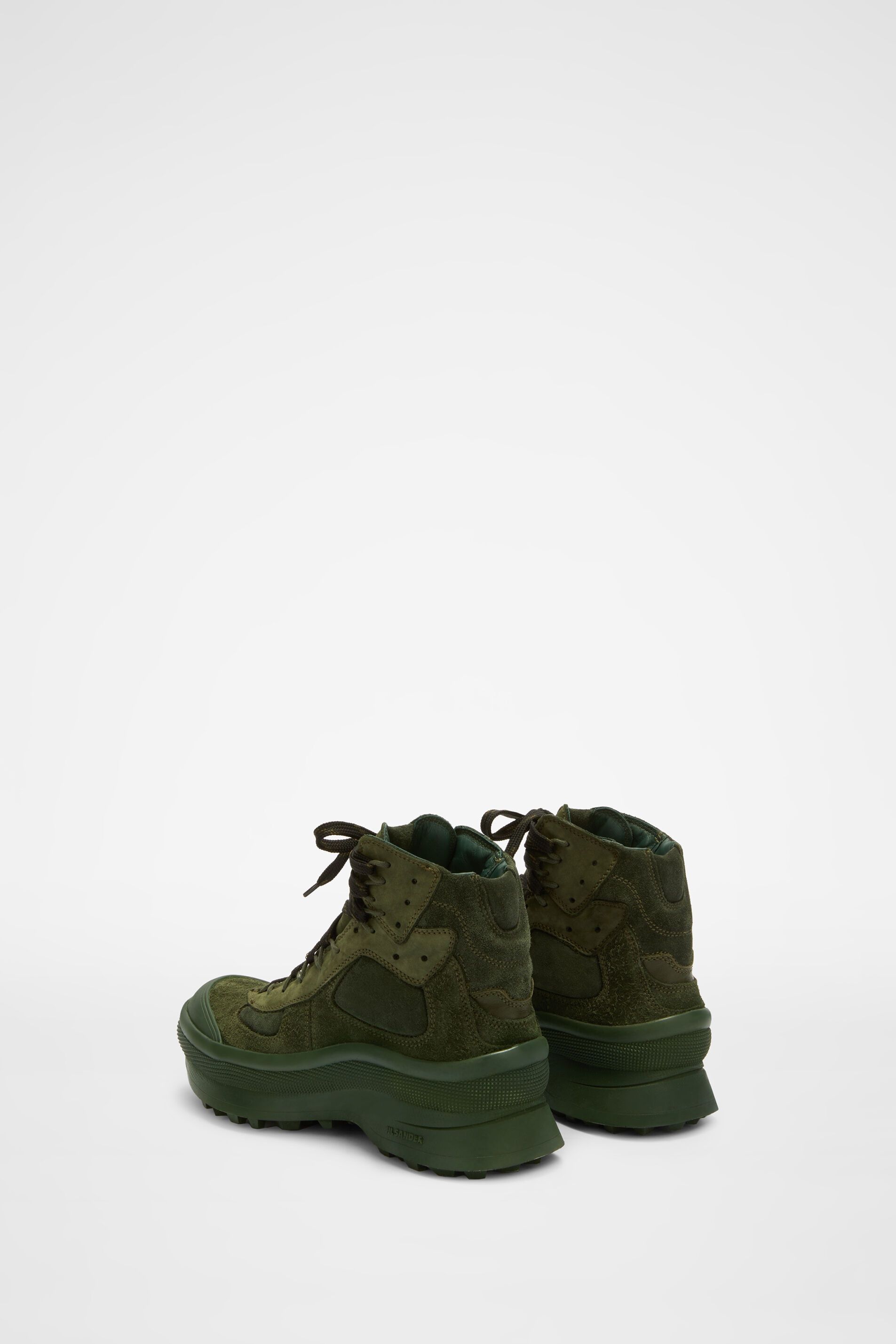 Jil Sander o1y1025 Hi-Top Sneakers in Military Green Size US 9 / IT 39 - 3 Thumbnail