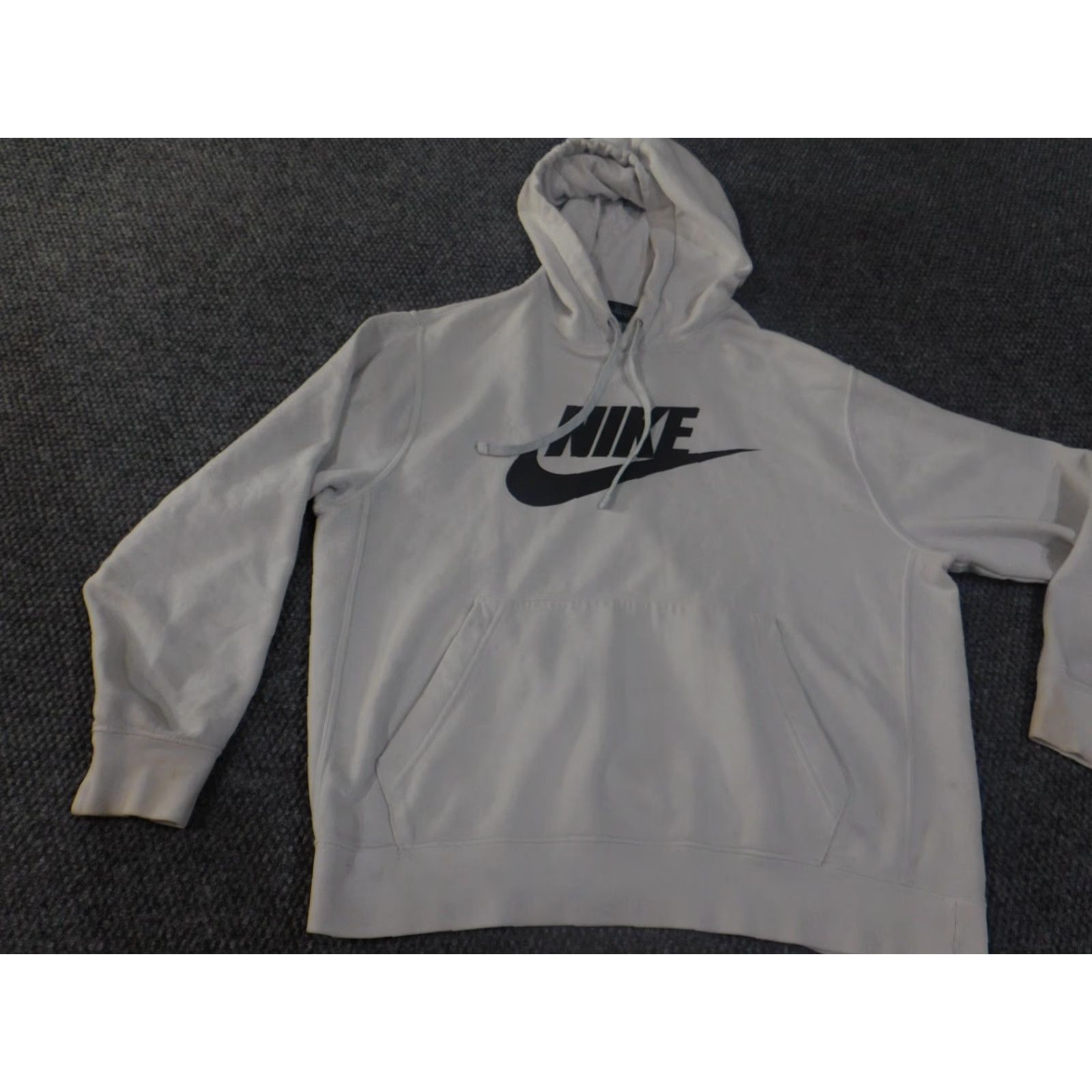 Nike Nike Hoodie Mens Large White Pullover Logo Retro Hooded Stretch Swoosh Walking Size US L / EU 52-54 / 3 - 2 Thumbnail