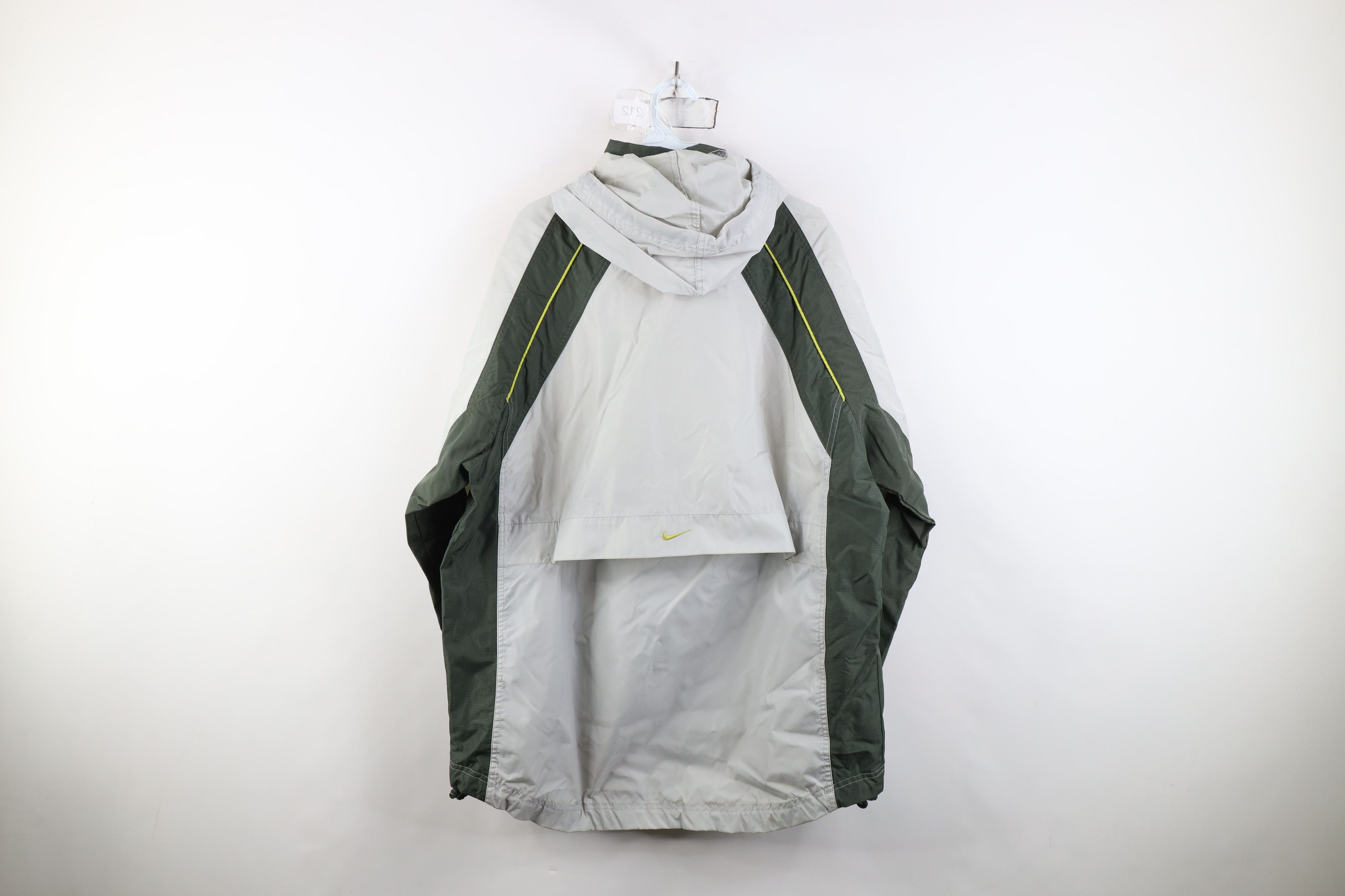 Nike Vintage 90s Nike Swoosh Hooded Anorak Windbreaker Jacket Size US M / EU 48-50 / 2 - 13 Thumbnail