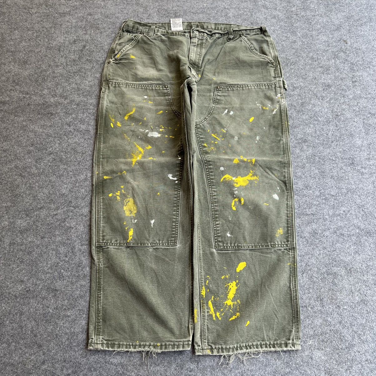 Carhartt × Vintage Vintage Faded Carhartt Double Knee B136 MOS Size US 40 / EU 56 - 1 Thumbnail