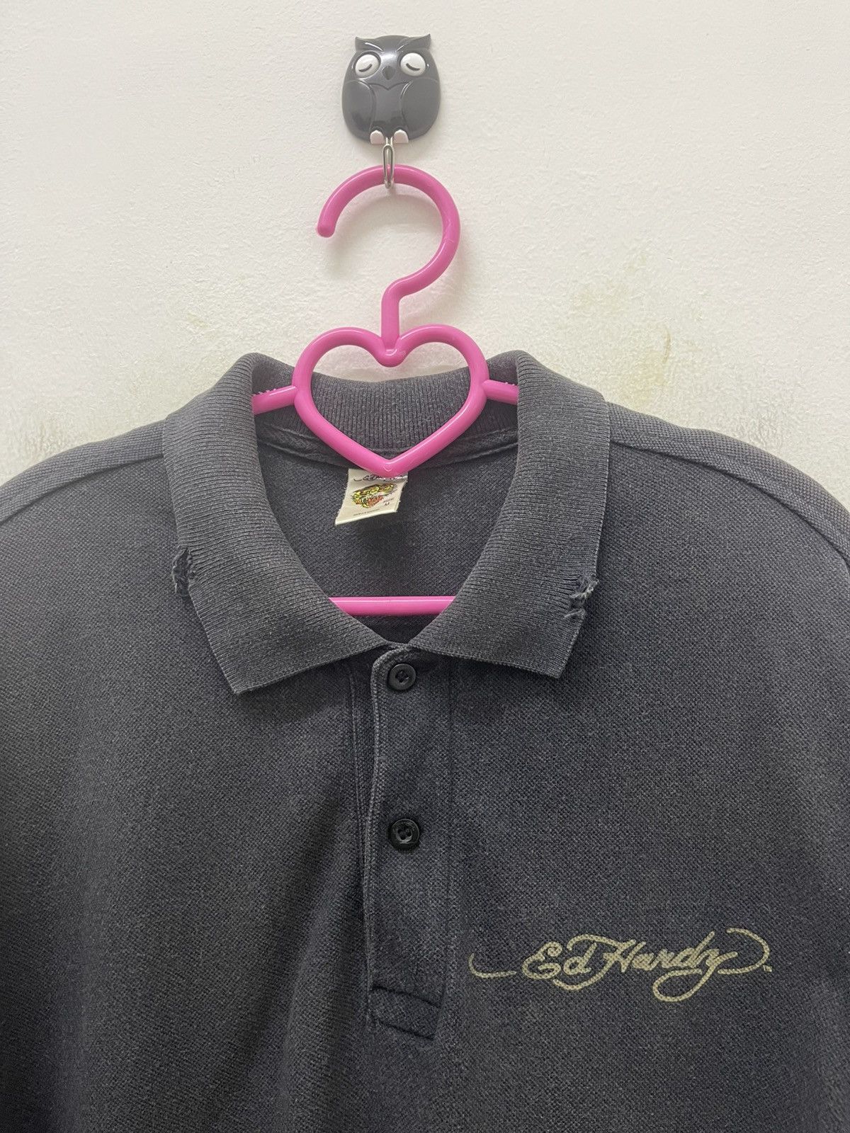 Christian Audigier Rare ED HARDY By CHRISTIAN AUDIGIER Thrashed Polo Size US M / EU 48-50 / 2 - 5 Thumbnail