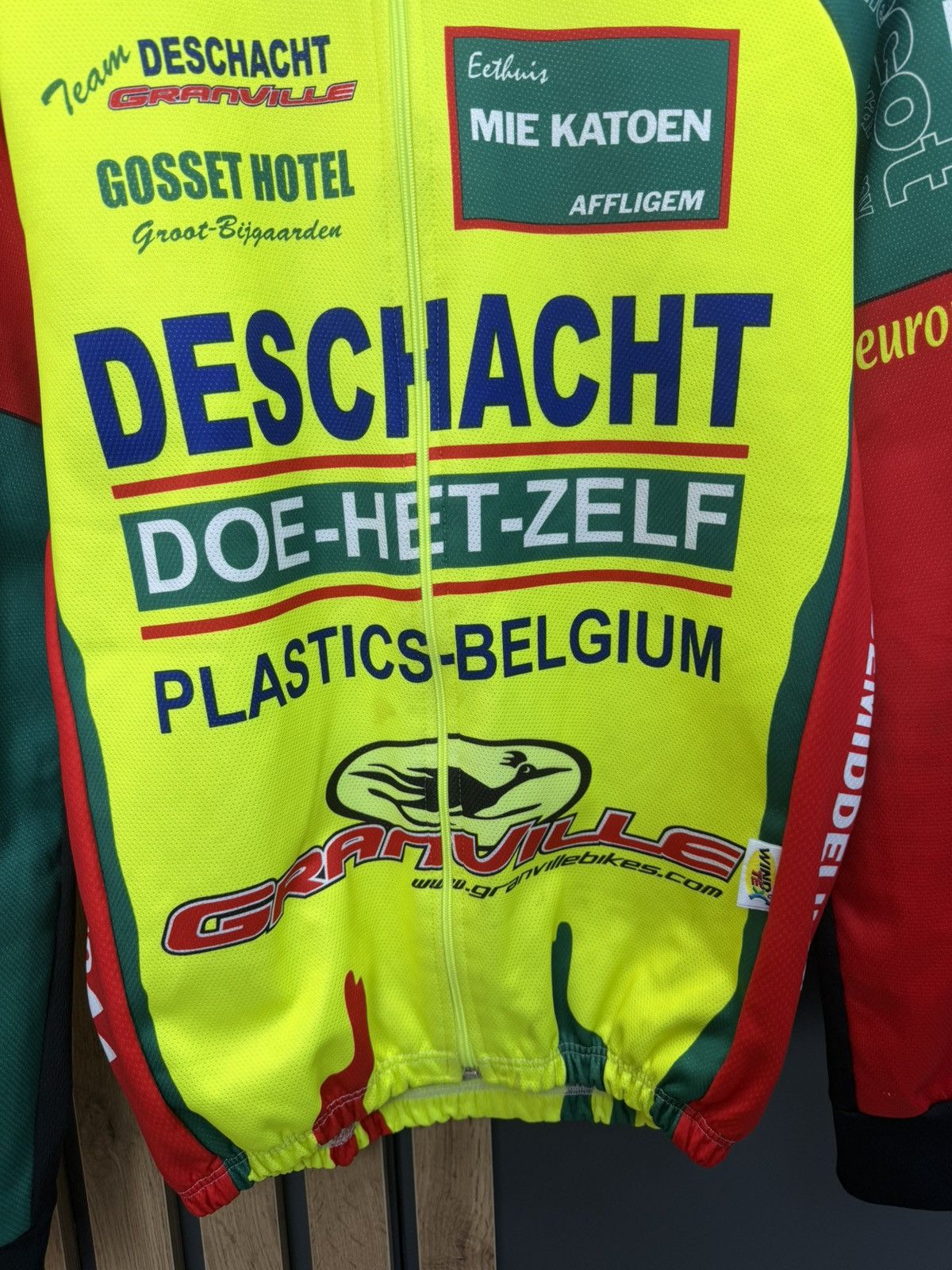Vintage Vintage Deschacht Granville Cycling Jersey L/S Size L Size US L / EU 52-54 / 3 - 3 Thumbnail