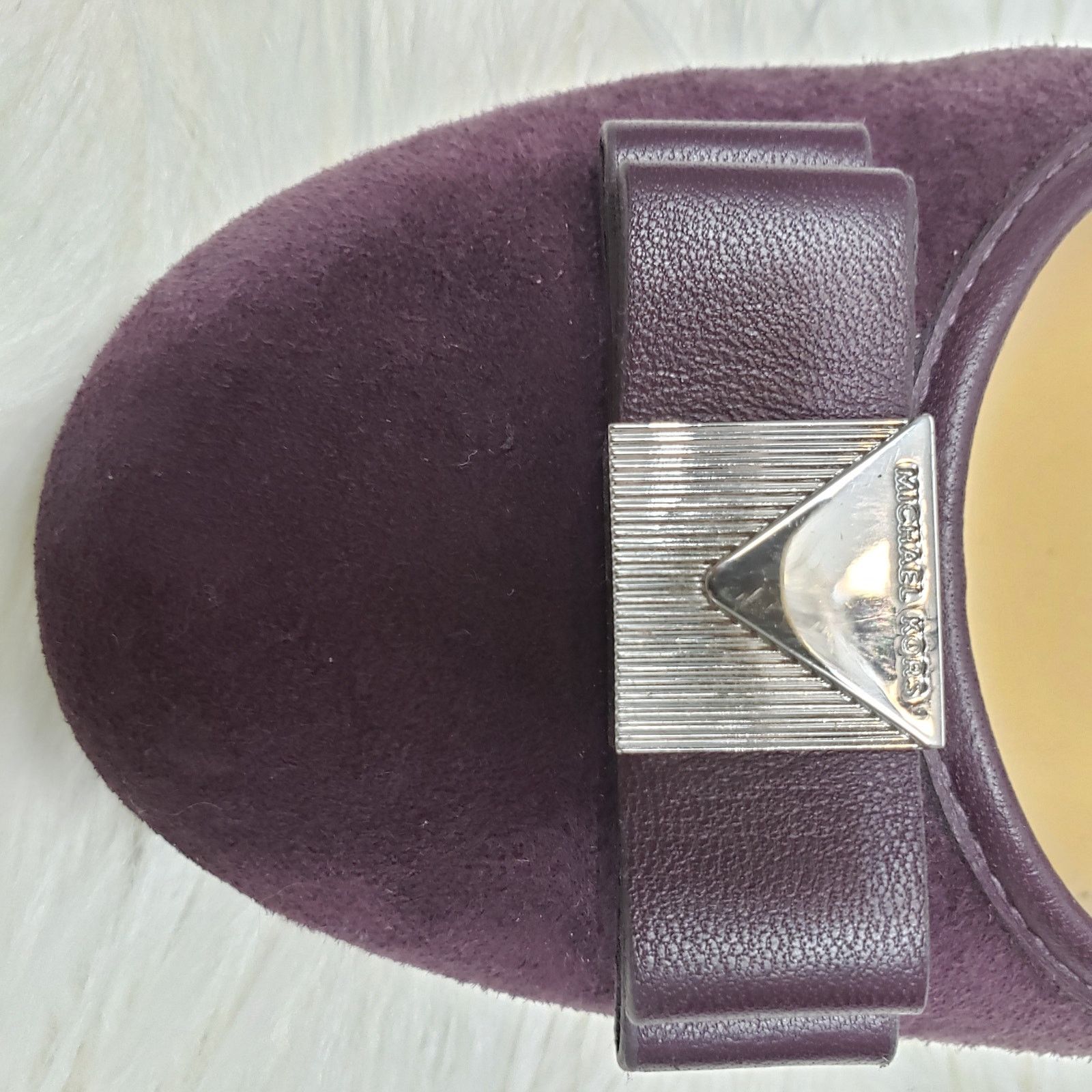 Michael Kors MICHAEL KORS Caroline Bow Pump 9 M Suede Leather Block Heel Size US 9 / IT 39 - 8 Thumbnail