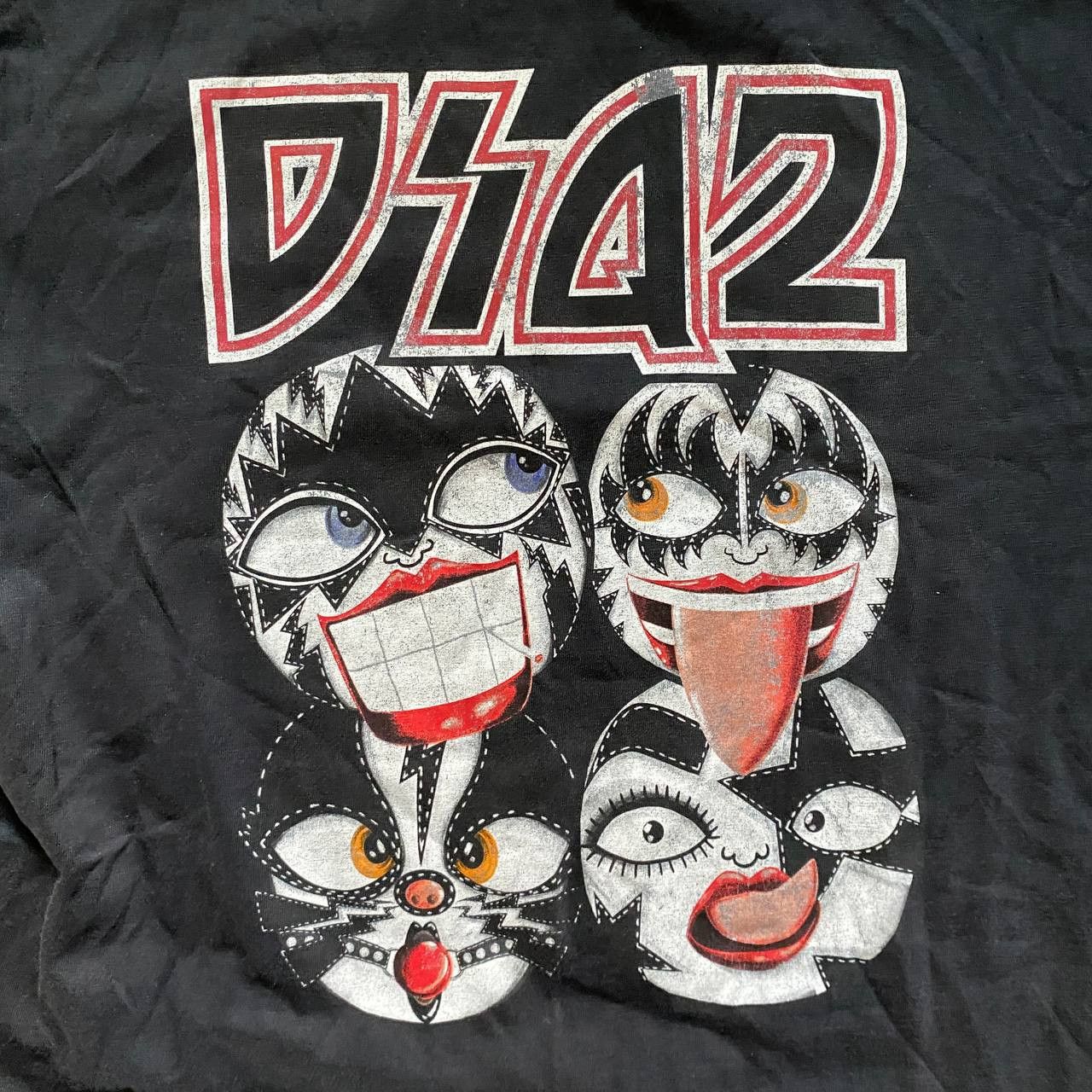 Dsquared2 DSQUARED2 KISS AMAZING FADED RARE T SHIRT 93 Size US XL / EU 56 / 4 - 4 Thumbnail