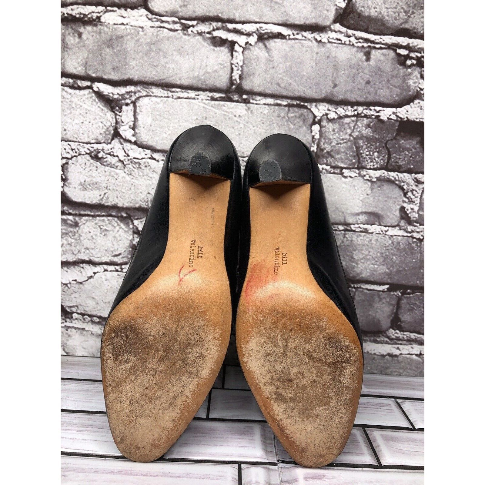 Other Bill Valentine VTG Burgundy Leather Slip On Classic Heels Wo Size US 7 / IT 37 - 10 Thumbnail