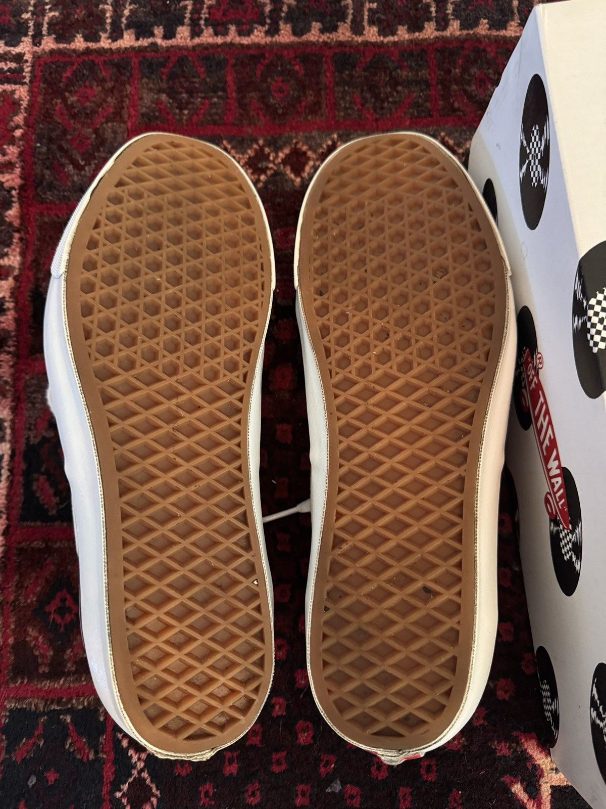 Vans × Wacko Maria OG Authentic Lx sneakers in Classic White Records. Size US 11.5 / EU 44-45 - 9 Thumbnail