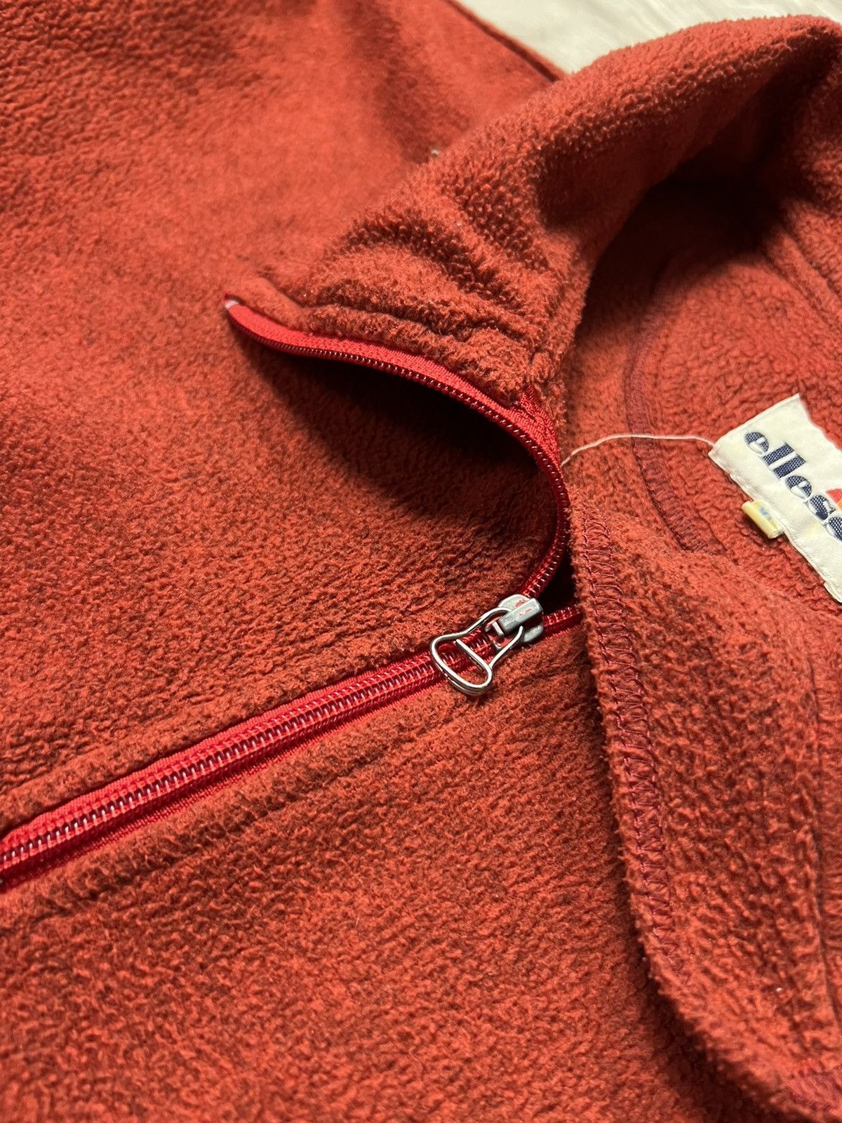Ellesse Archive Vintage Ellesse Big Logo Fleece Pullover Zip Jacket Size US XL / EU 56 / 4 - 5 Thumbnail
