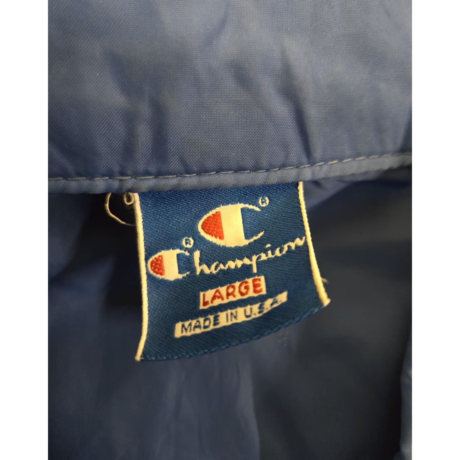 Champion VINTAGE Champion Jacket Mens Large Blue Coach Jacket Snap Made USA FMCA 80s Size US L / EU 52-54 / 3 - 5 Thumbnail