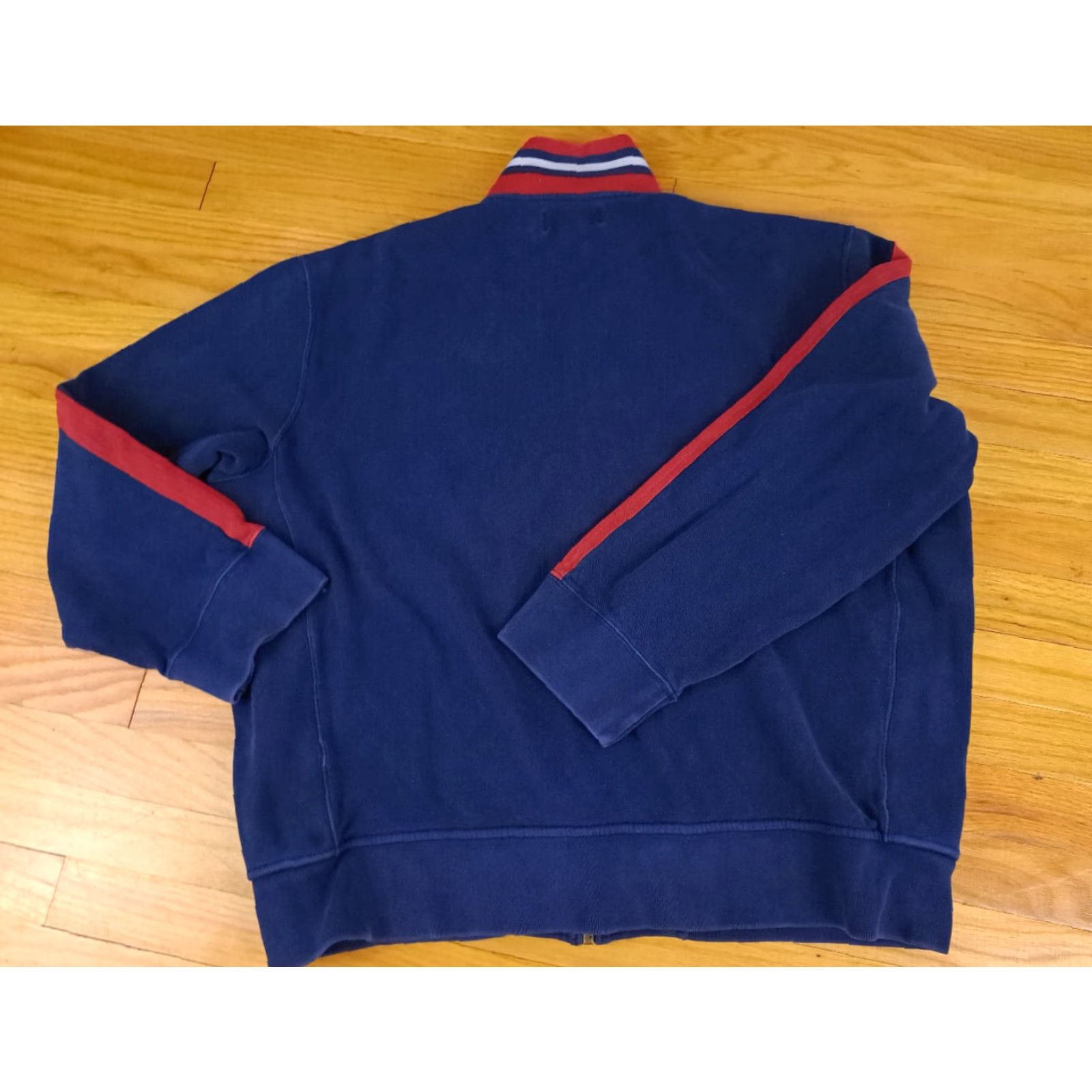 Ralph Lauren Polo Ralph Lauren Full Zip Jacket Varsity Blue 2XL Men Canvas Cotton Warm-Up Quality Thick NYC New York Size US XXL / EU 58 / 5 - 5 Thumbnail