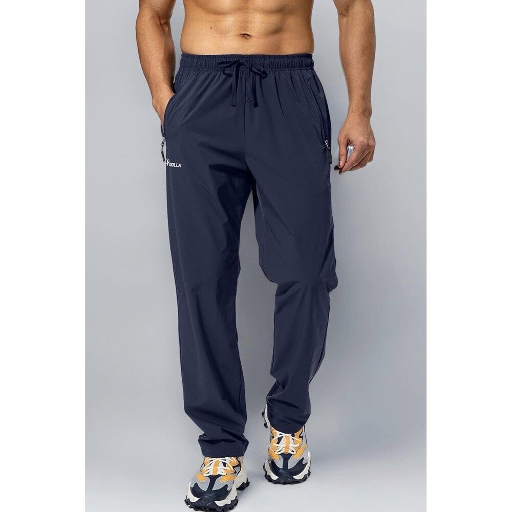 Other Pudolla Mens Athletic Training Hiking Jogging Pants XL Navy Size US 39 - 1 Thumbnail