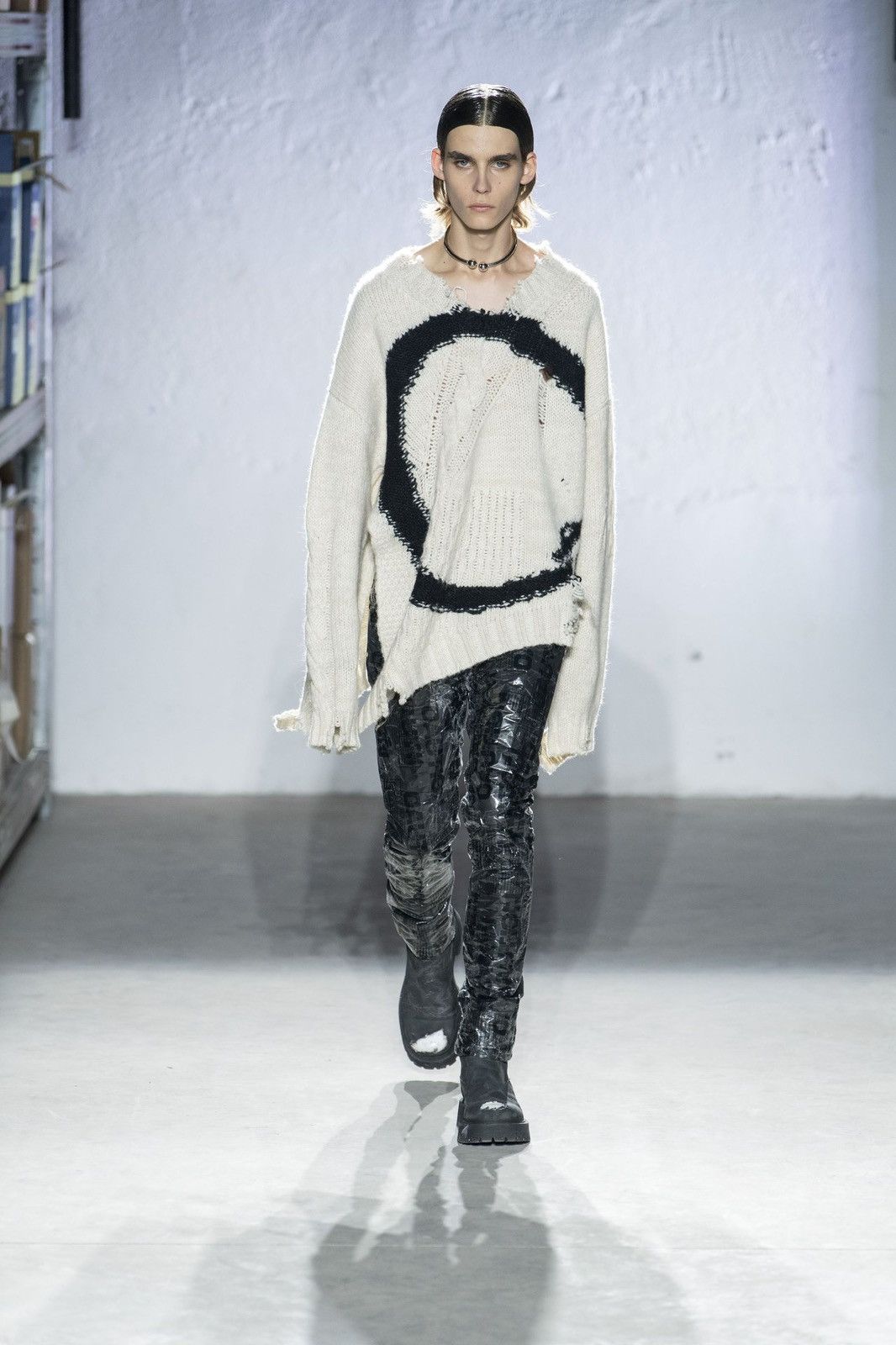 MM6 MM6 Maison Margiela F/W 2022 Ouroboros Distressed Knit Wrap Size S / US 4 / IT 40 - 1 Thumbnail