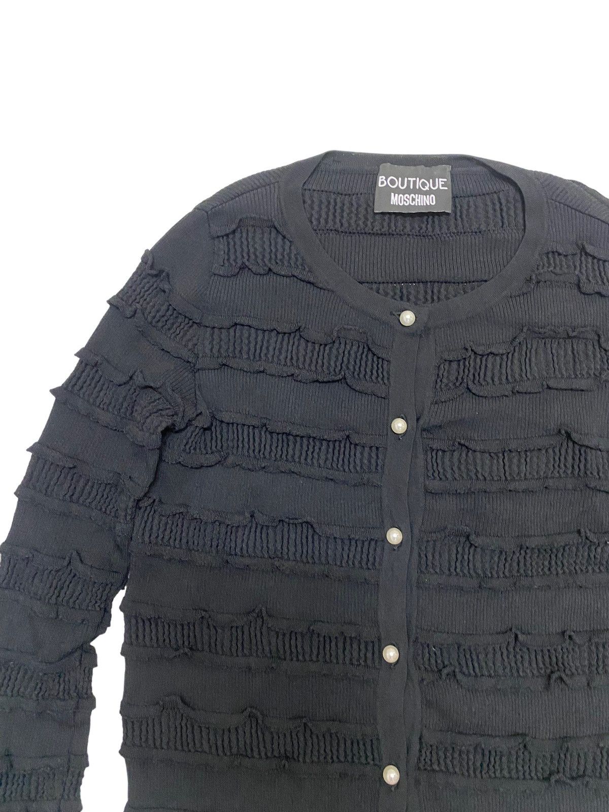 Boutique Moschino Boutique Moschino Ruffle Layer Knit Sweater Size S / US 4 / IT 40 - 4 Thumbnail